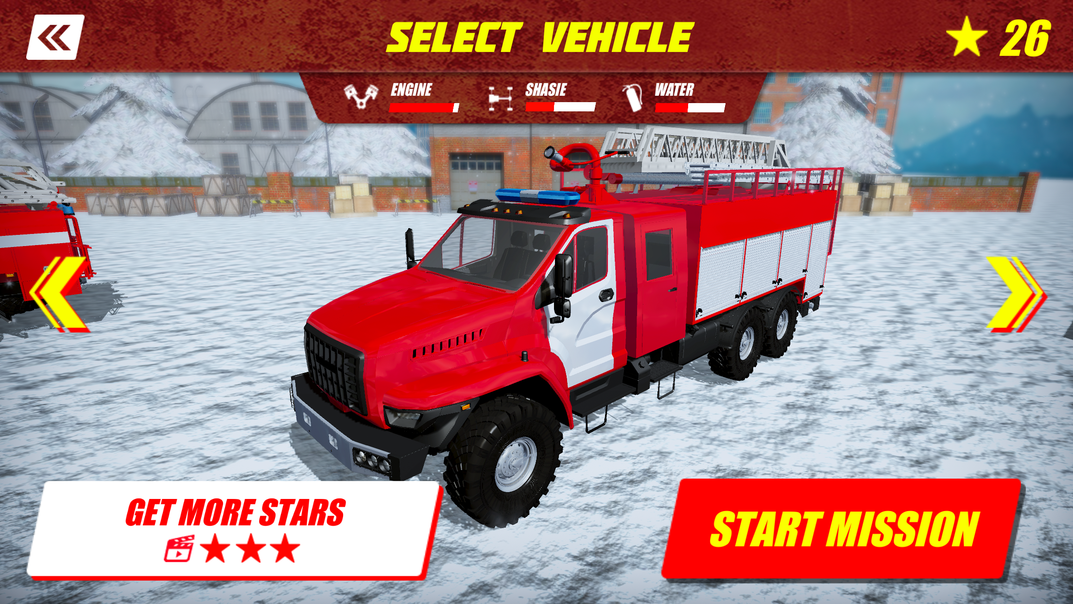 اسکرین شات 2 بازی USSR Winter Rescue Fire Trucks