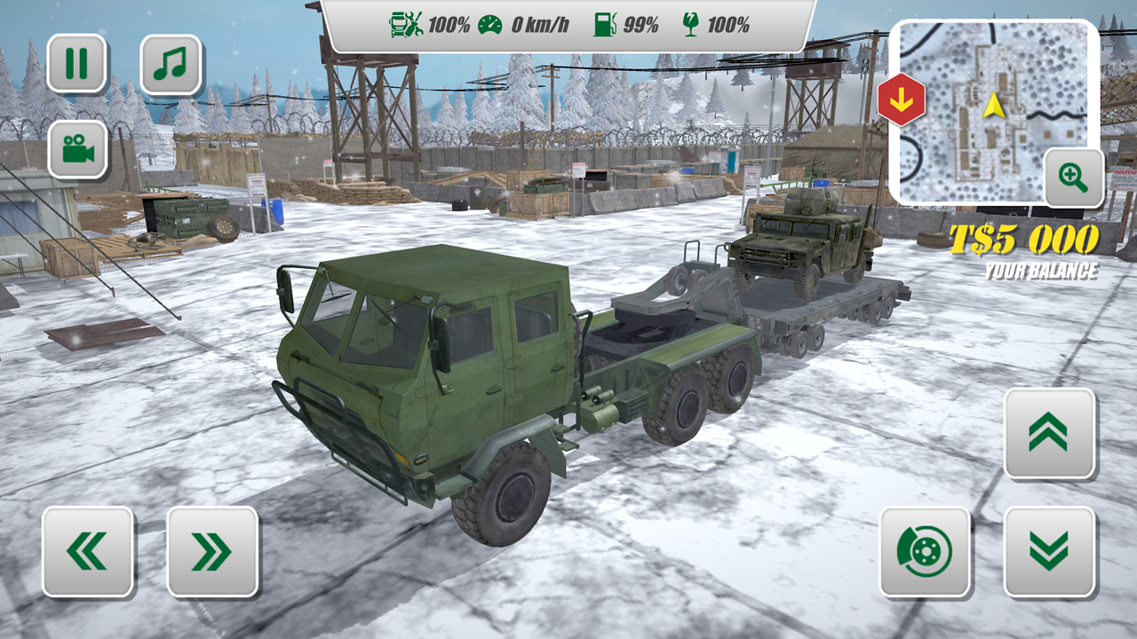 اسکرین شات 4 بازی Army Truck Driver
