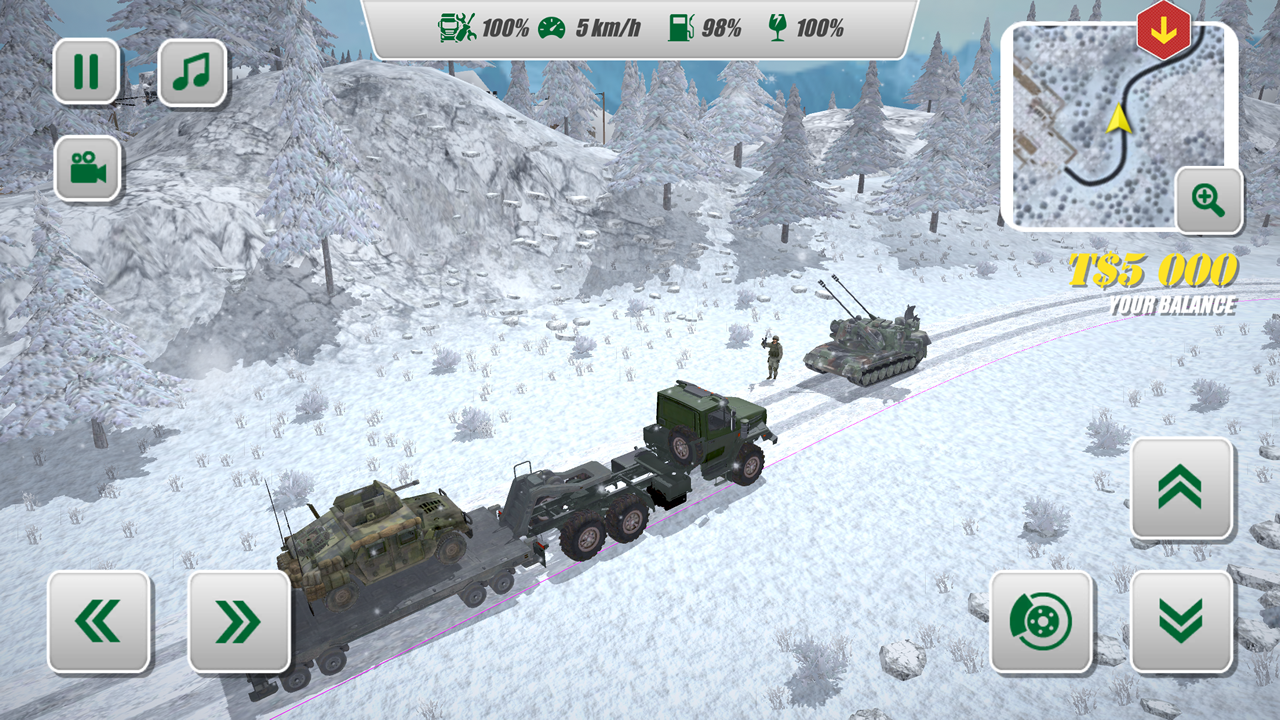 اسکرین شات 3 بازی Army Truck Driver