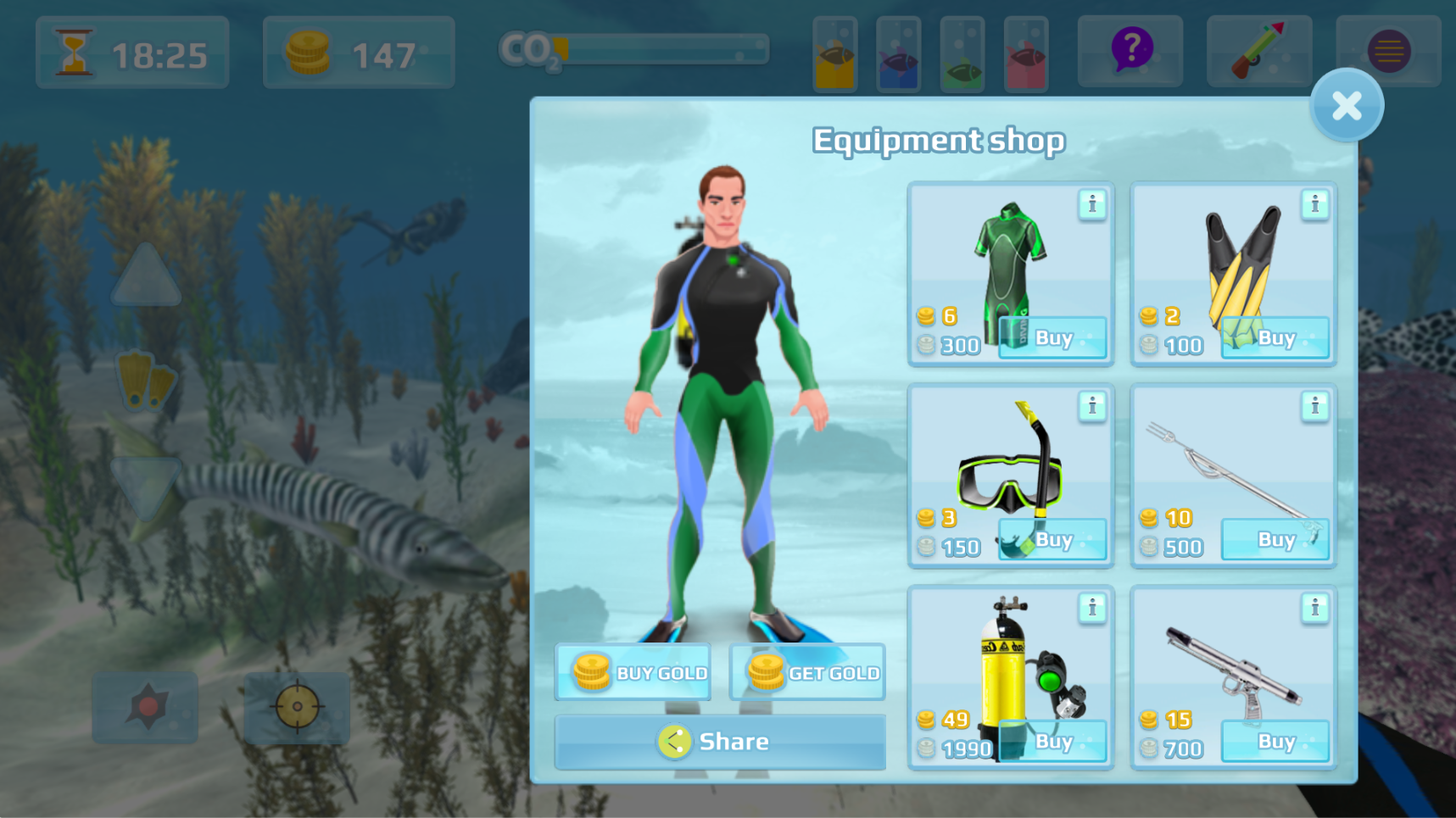 اسکرین شات 3 بازی Hunter underwater spearfishing