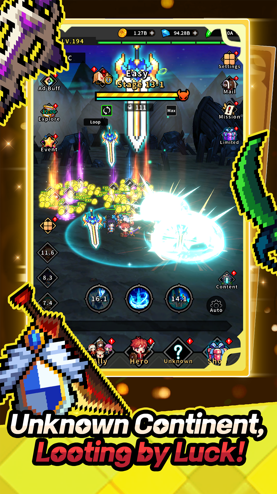 اسکرین شات 1 بازی Hidden Heroes : AFK Idle RPG