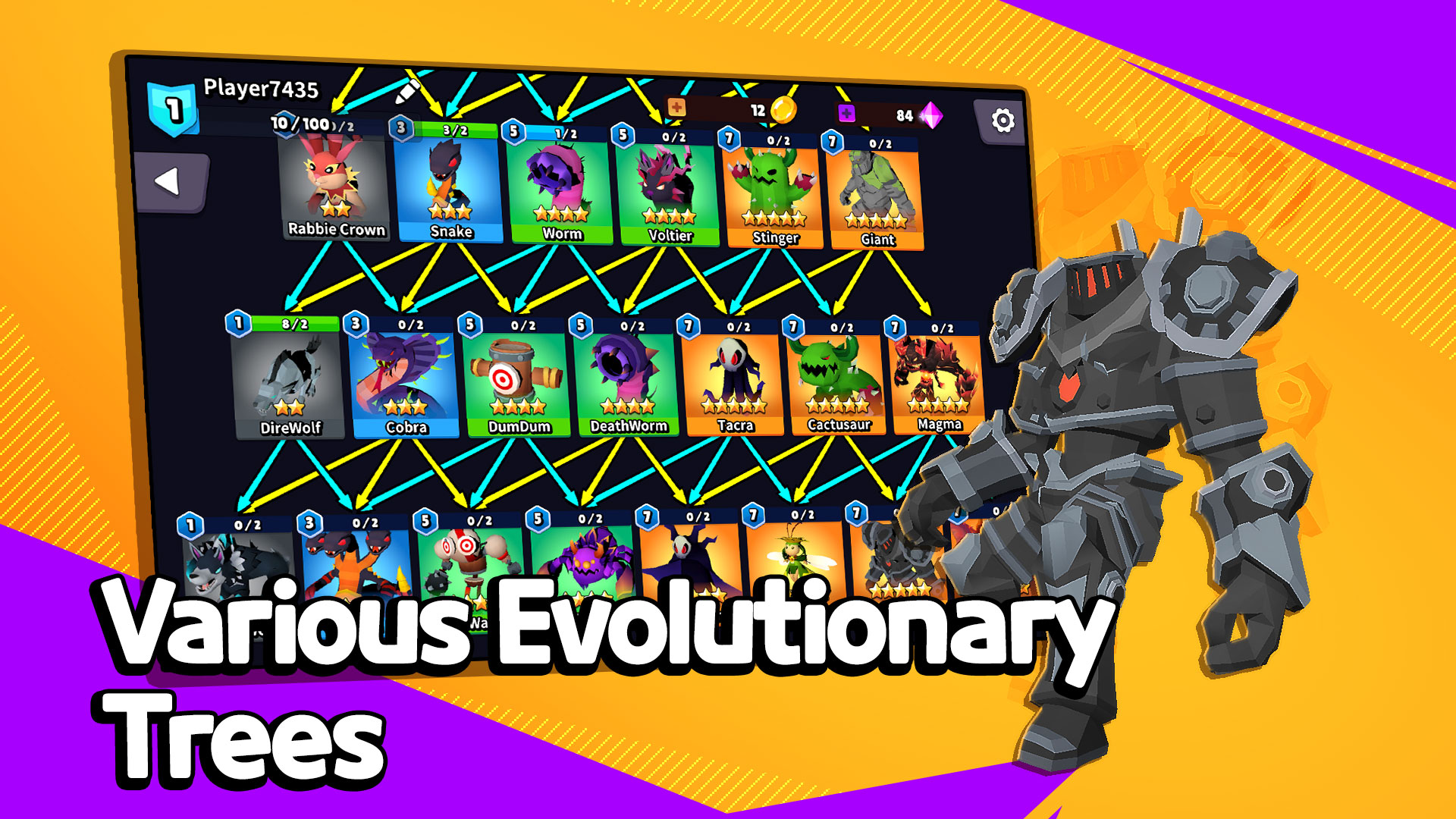 اسکرین شات 2 بازی Monstars.io: Monster Evolution