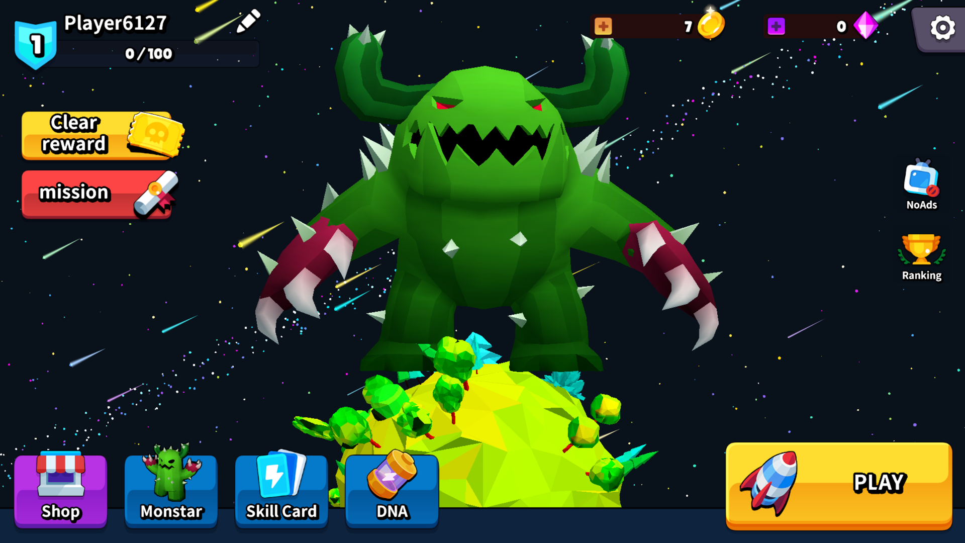 اسکرین شات 6 بازی Monstars.io: Monster Evolution