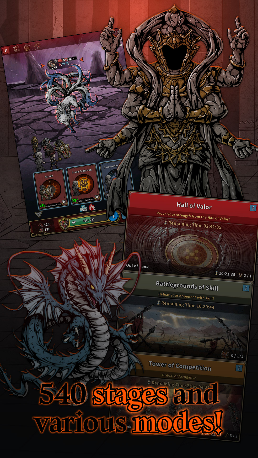 اسکرین شات 2 بازی Titan Slayer: Deckbuilding RPG