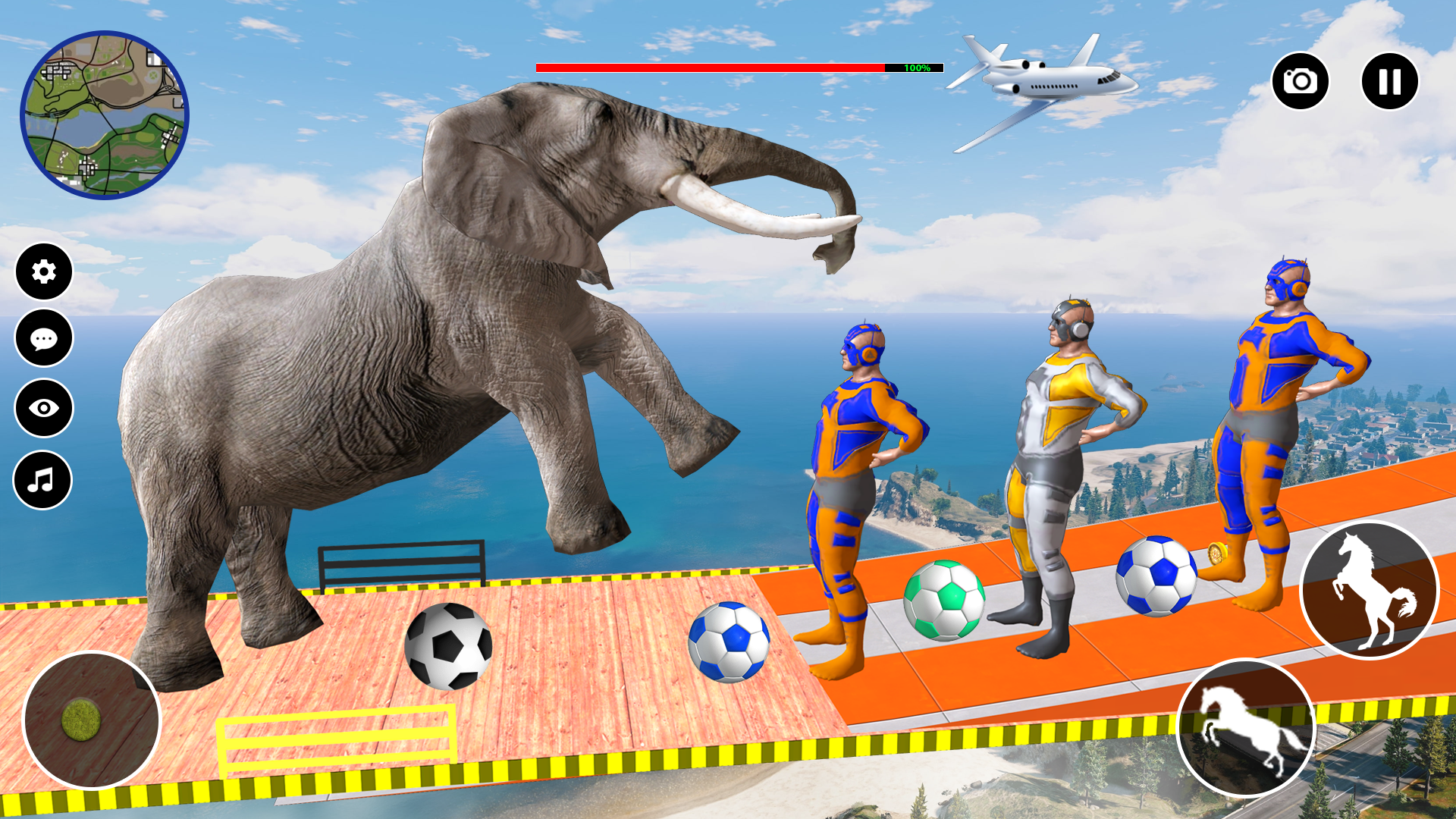 اسکرین شات 4 بازی Superhero Horse Riding Game 3D