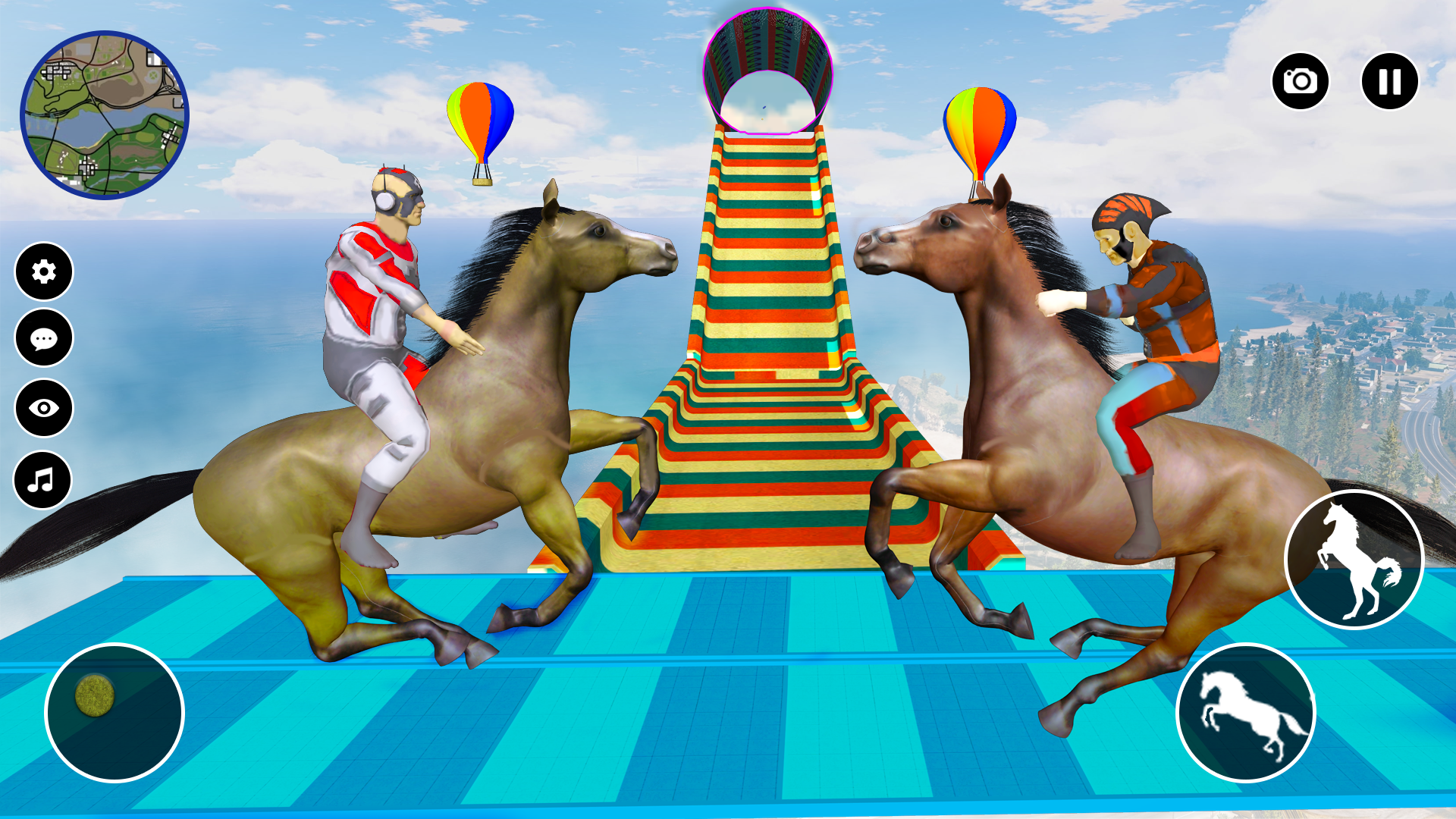 اسکرین شات 2 بازی Superhero Horse Riding Game 3D