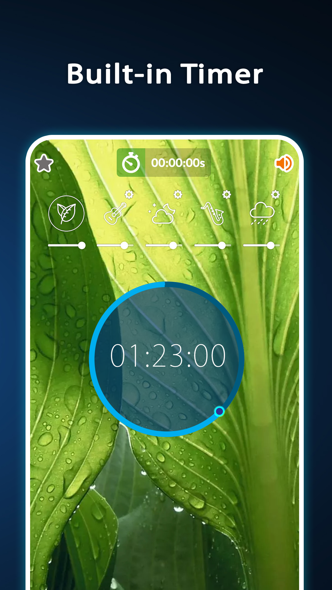 اسکرین شات 4 برنامه Rain Sounds: Relax and Sleep