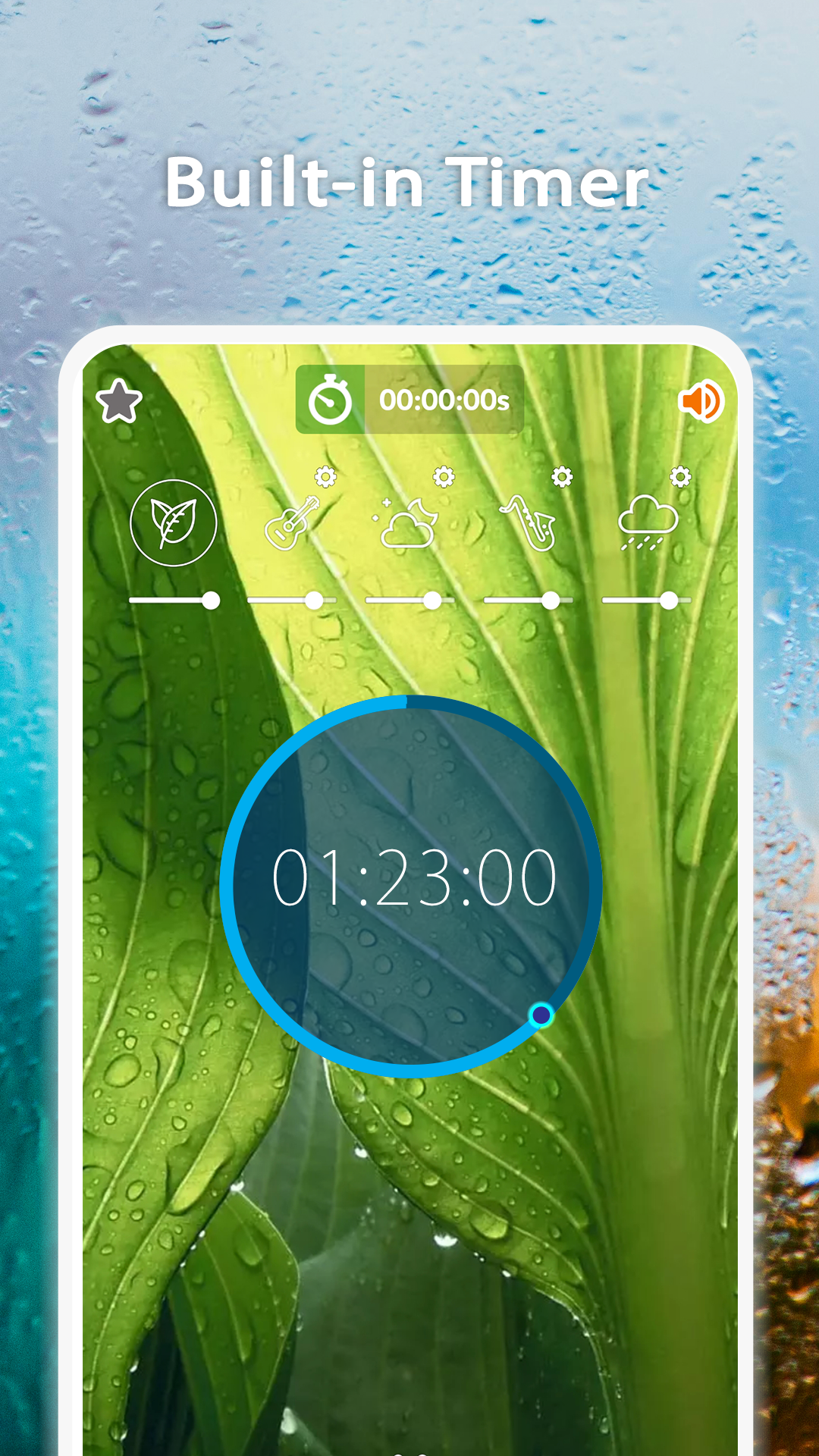 اسکرین شات 4 برنامه Rain Sounds: Relax and Sleep