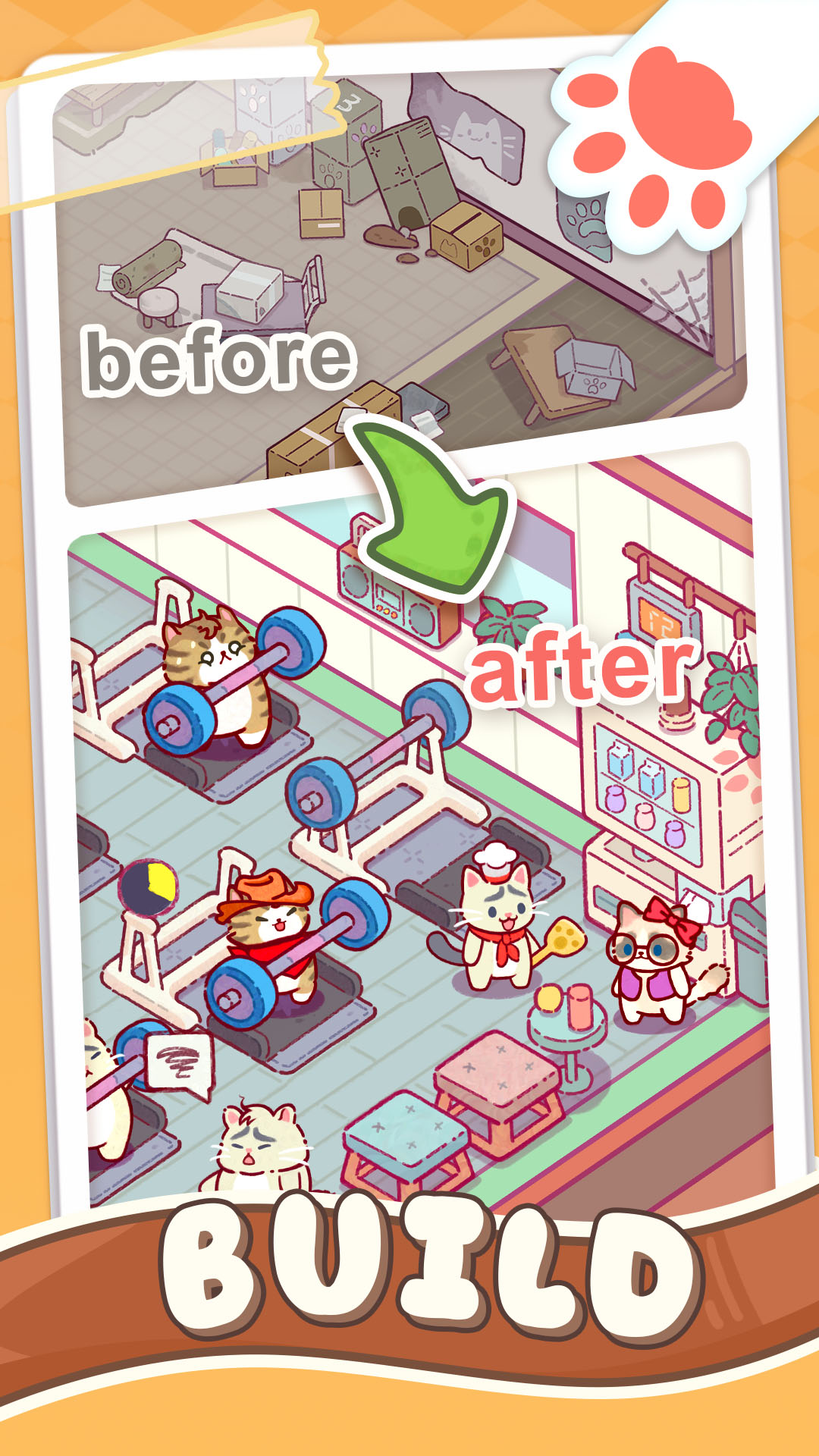 اسکرین شات 2 بازی Kitty Gym - Idle Cat Games