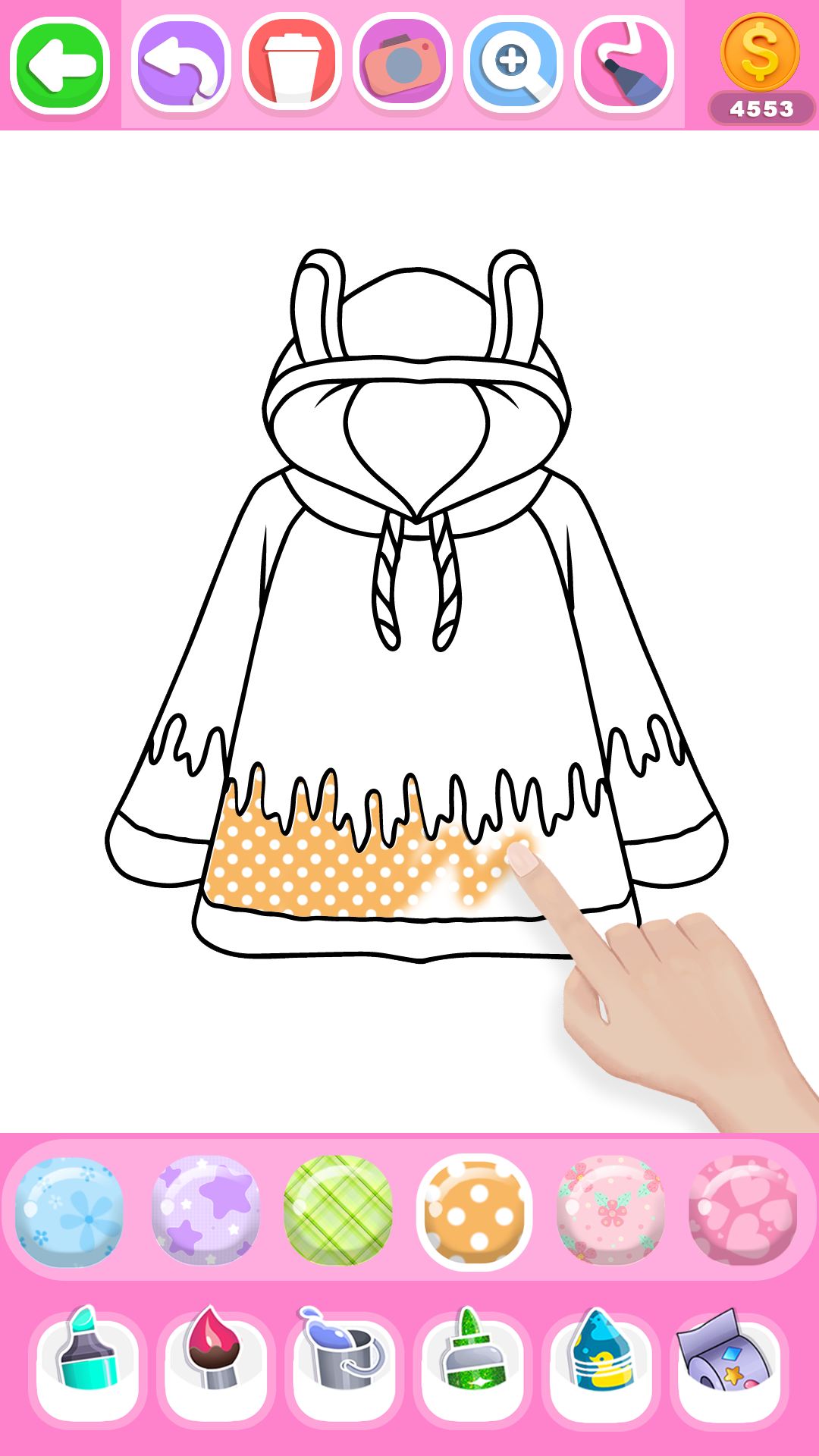 اسکرین شات 4 برنامه Dress Coloring Game Glitter