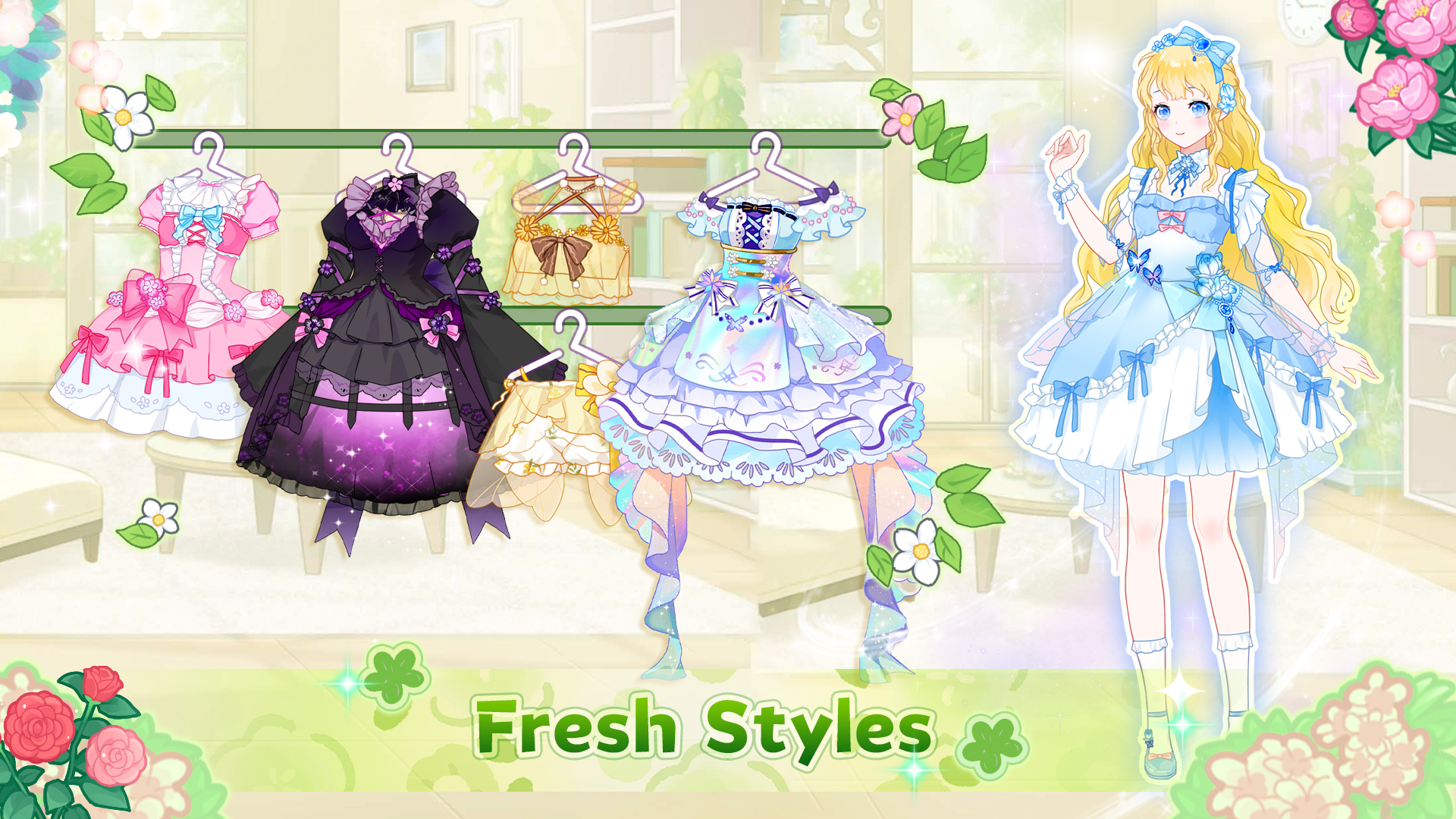 اسکرین شات 1 بازی Vlinder Garden Dress Princess
