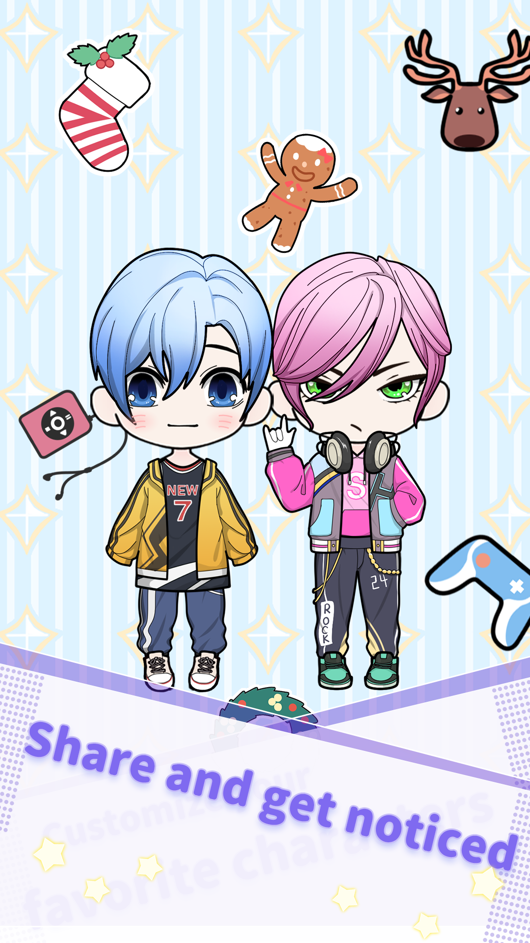 اسکرین شات 6 بازی Vlinder Boy: Dress up games