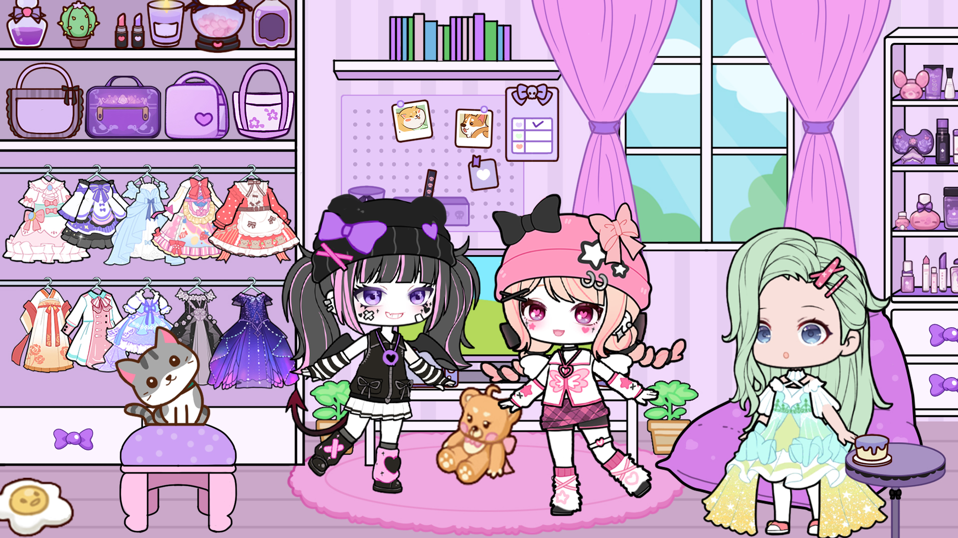 اسکرین شات 3 بازی YOYO Doll School life Dress up
