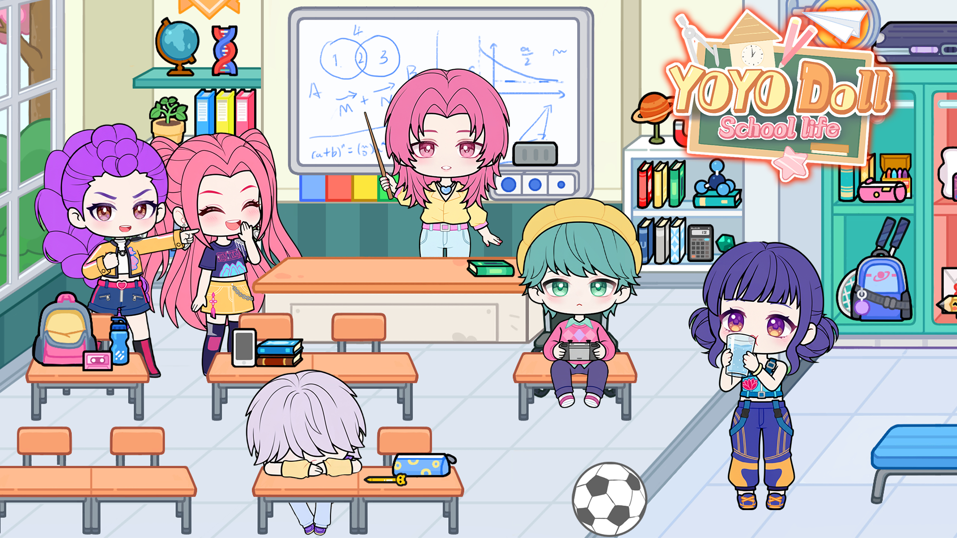 اسکرین شات 1 بازی YOYO School life: girl games