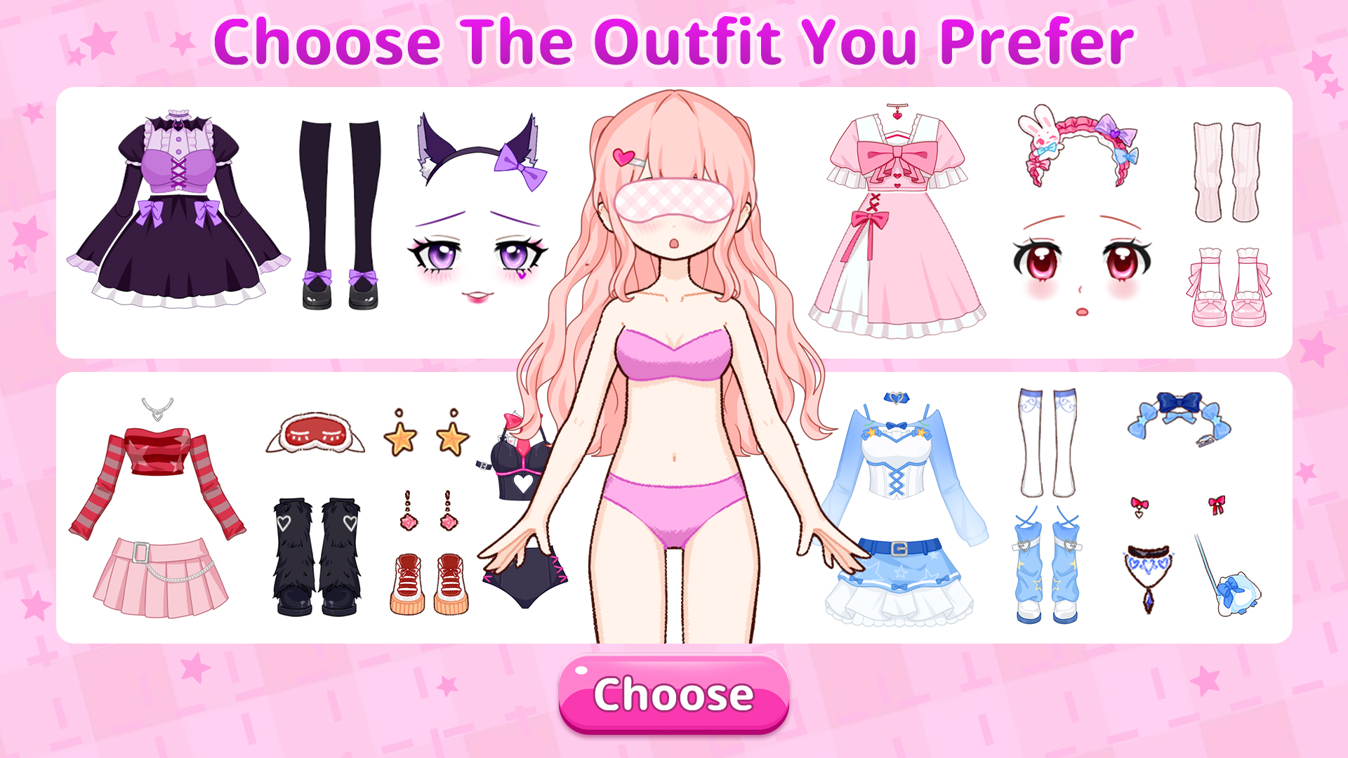اسکرین شات 1 بازی Left or Right: Anime Dress Up