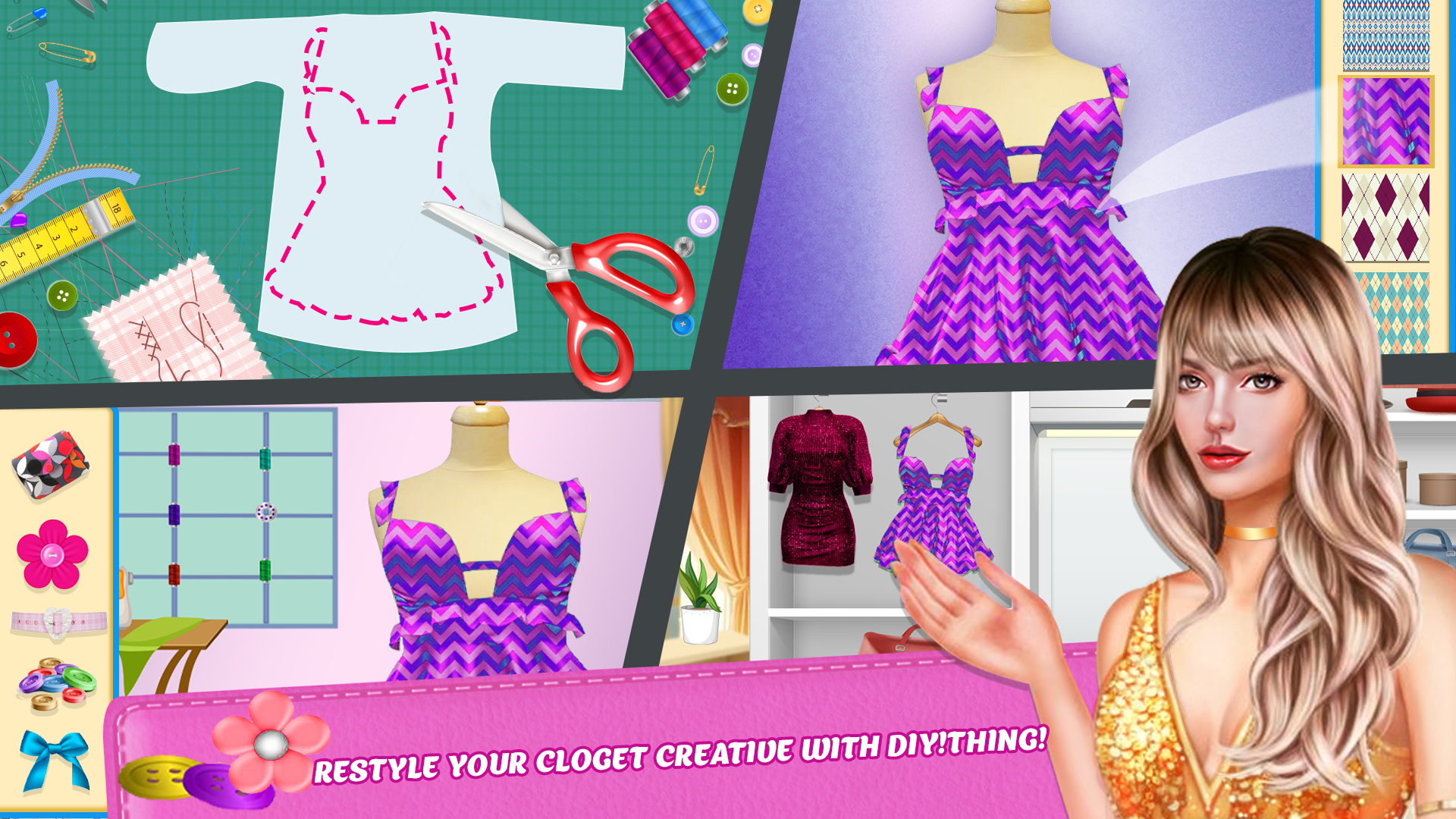 اسکرین شات 2 بازی Fashion Tailor Games for Girls