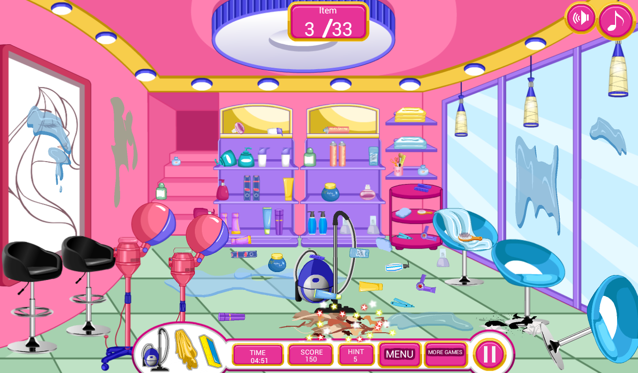 اسکرین شات 1 بازی Clean Up Hair Salon