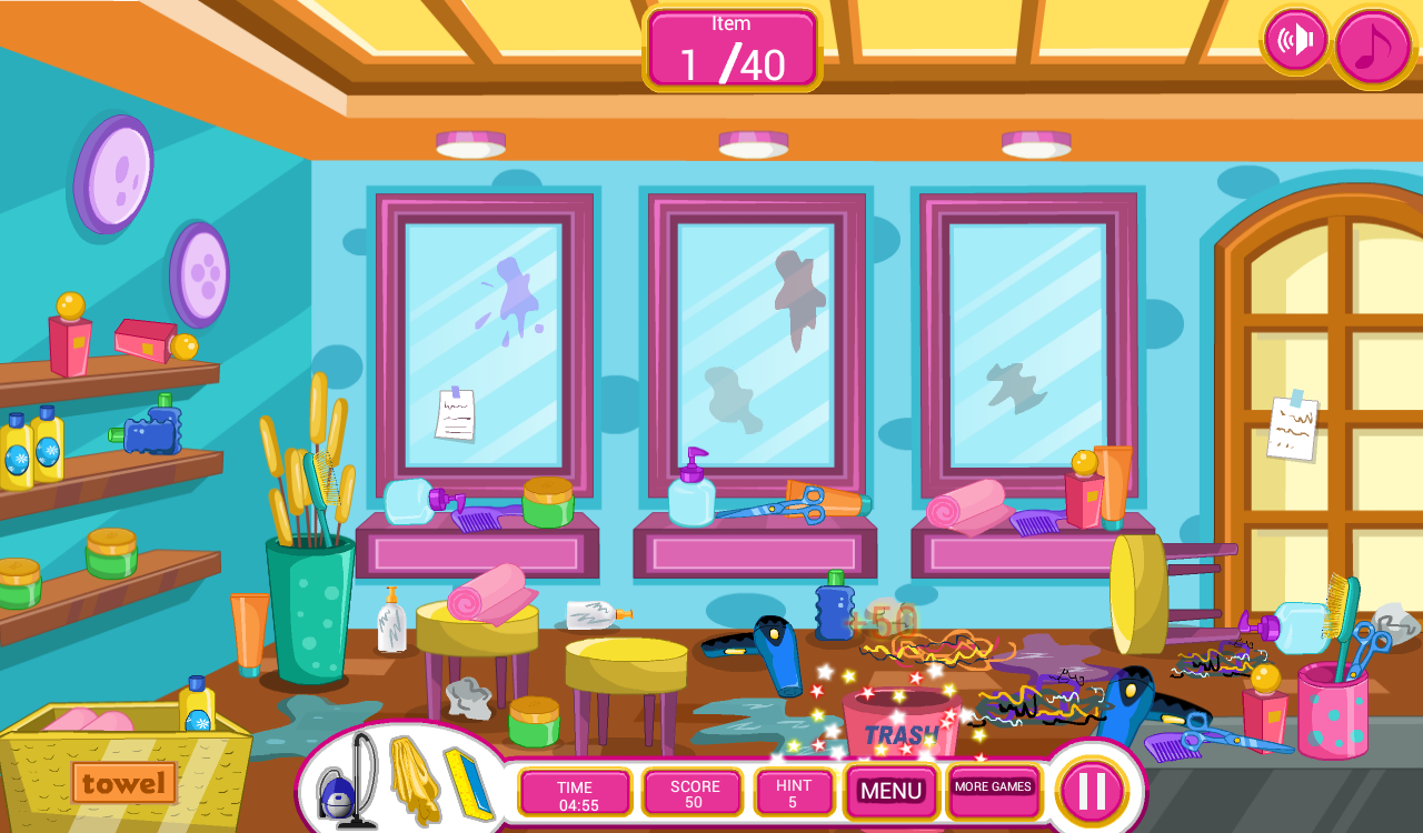 اسکرین شات 2 بازی Clean Up Hair Salon