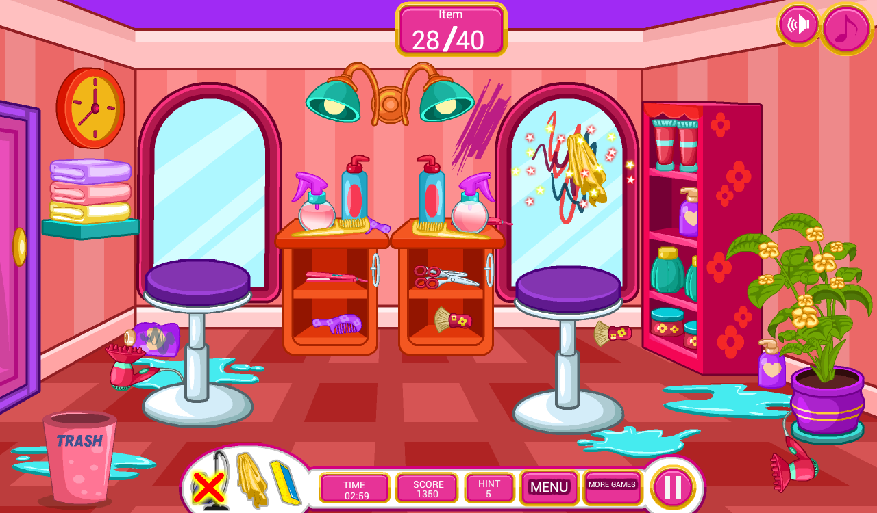 اسکرین شات 3 بازی Clean Up Hair Salon