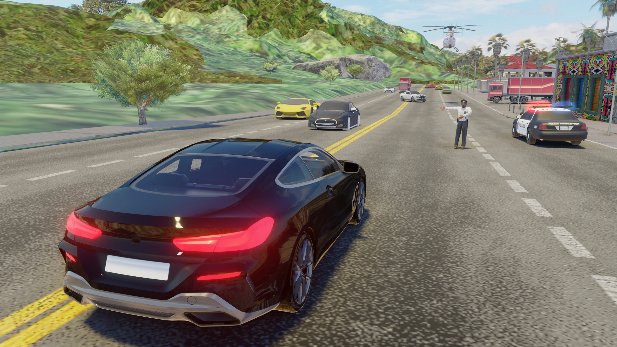 اسکرین شات 3 بازی Car Games highway traffic