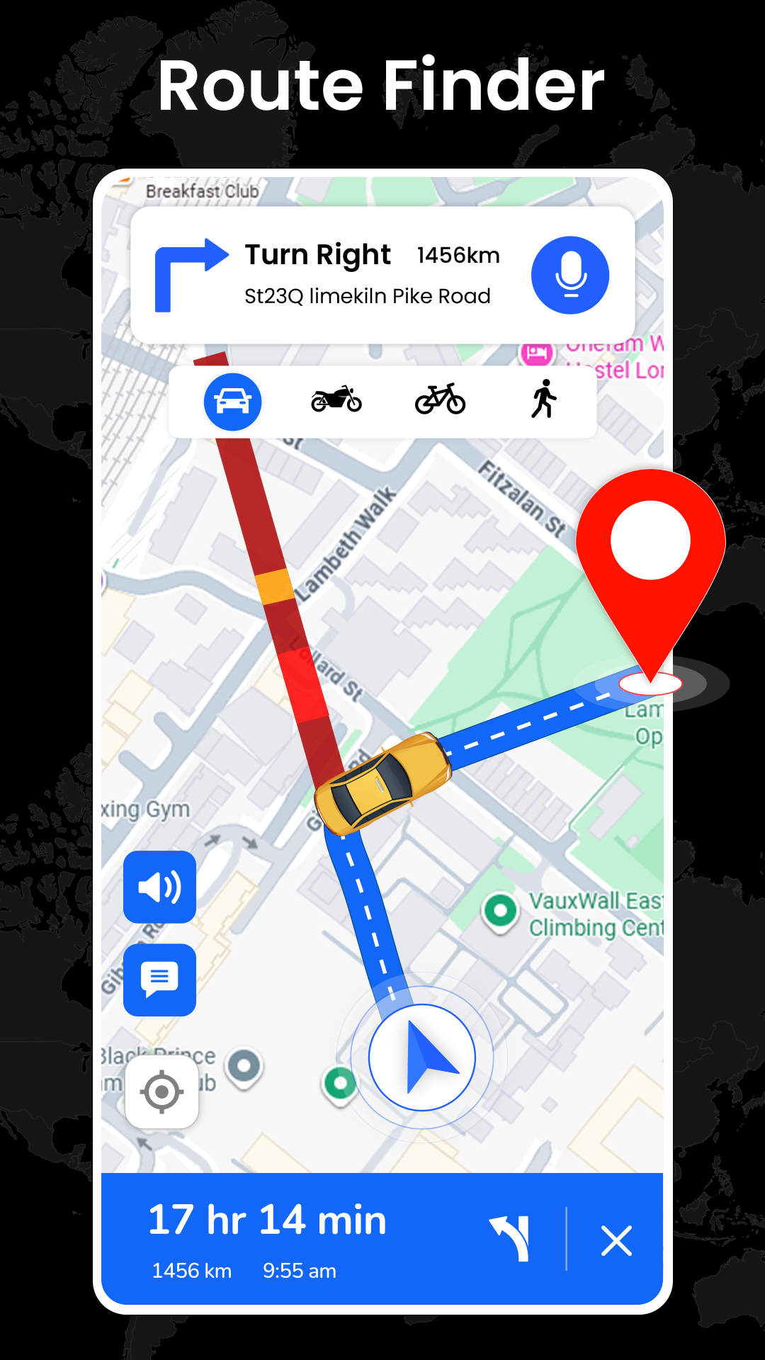 اسکرین شات 1 برنامه GPS Navigation: Live Maps View