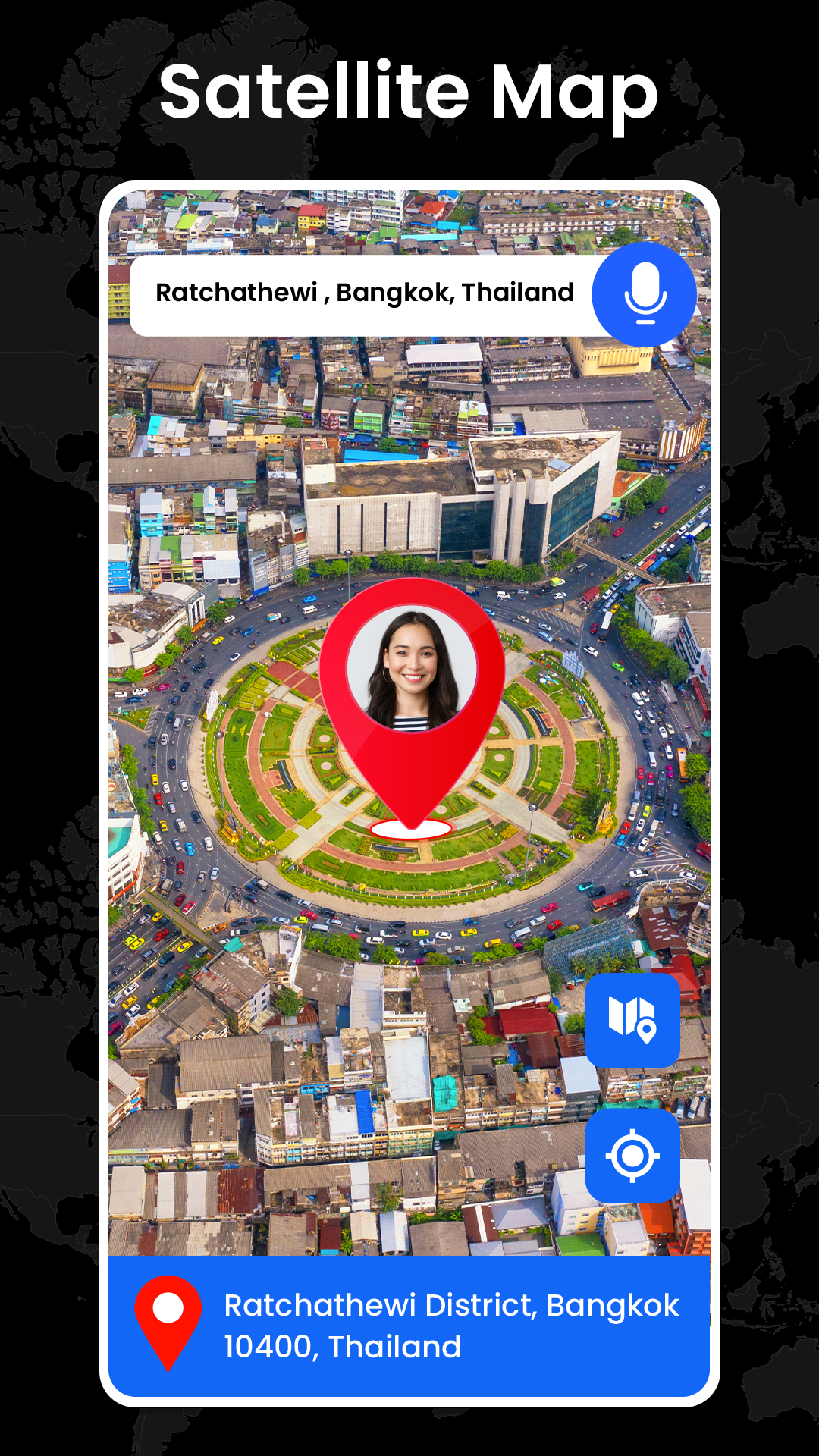 اسکرین شات 2 برنامه GPS Earth Maps Live Navigation