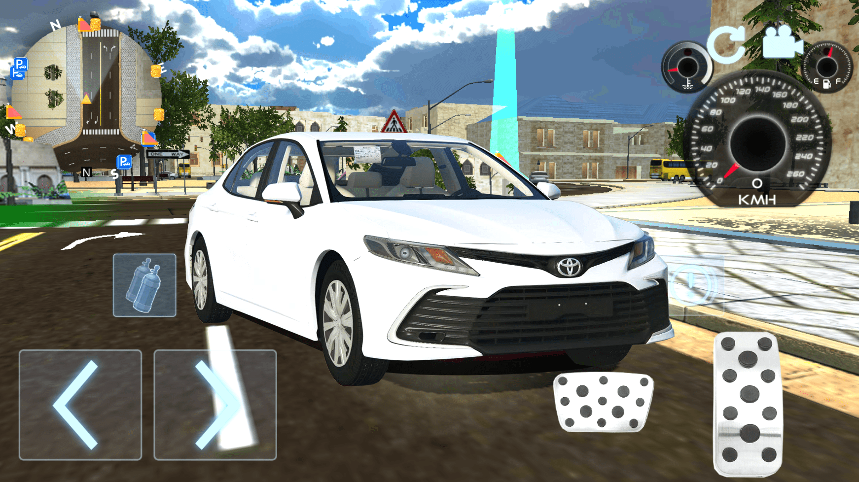 اسکرین شات 4 بازی realistic toyota camry driving