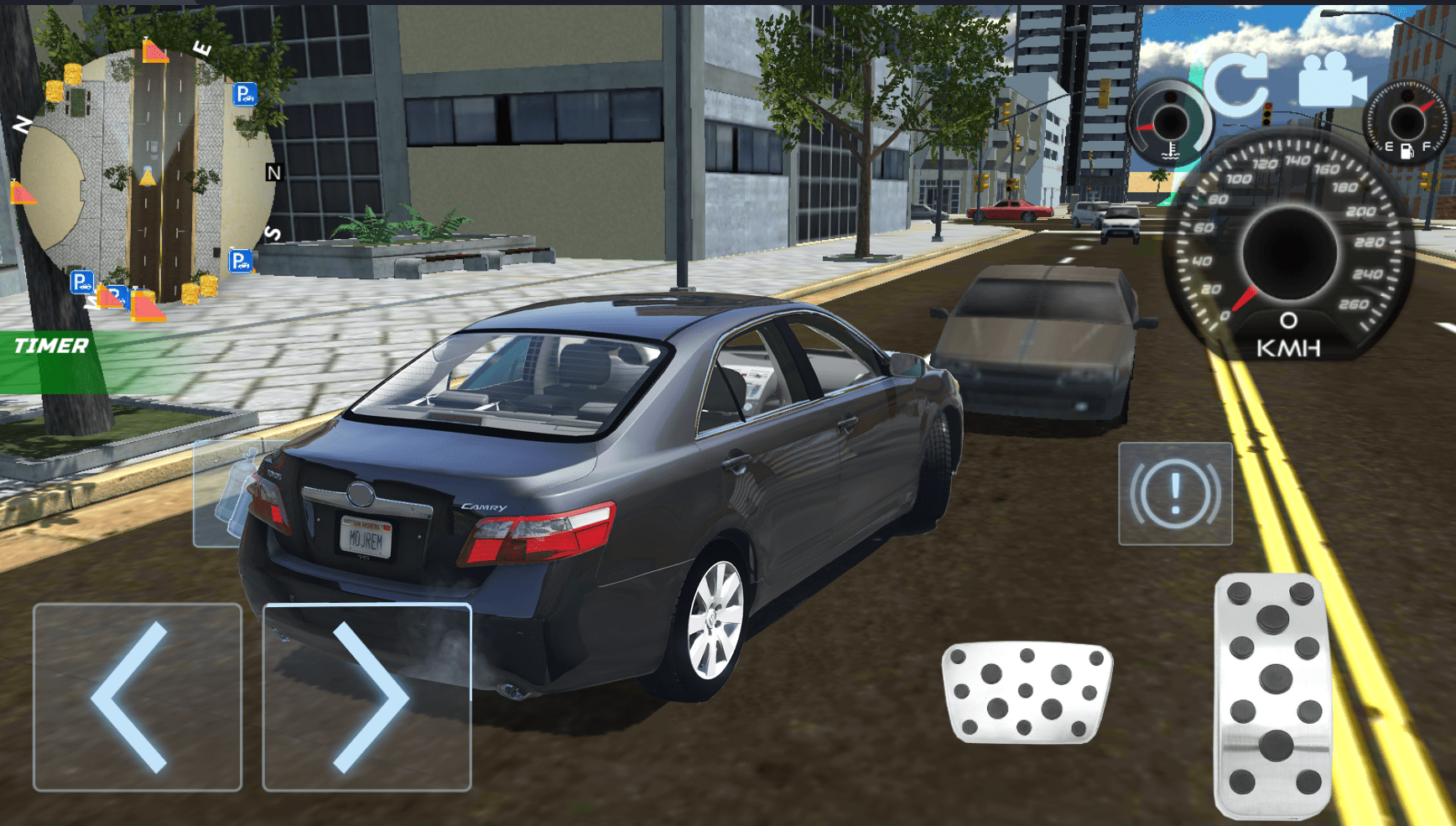اسکرین شات 3 بازی realistic toyota camry driving