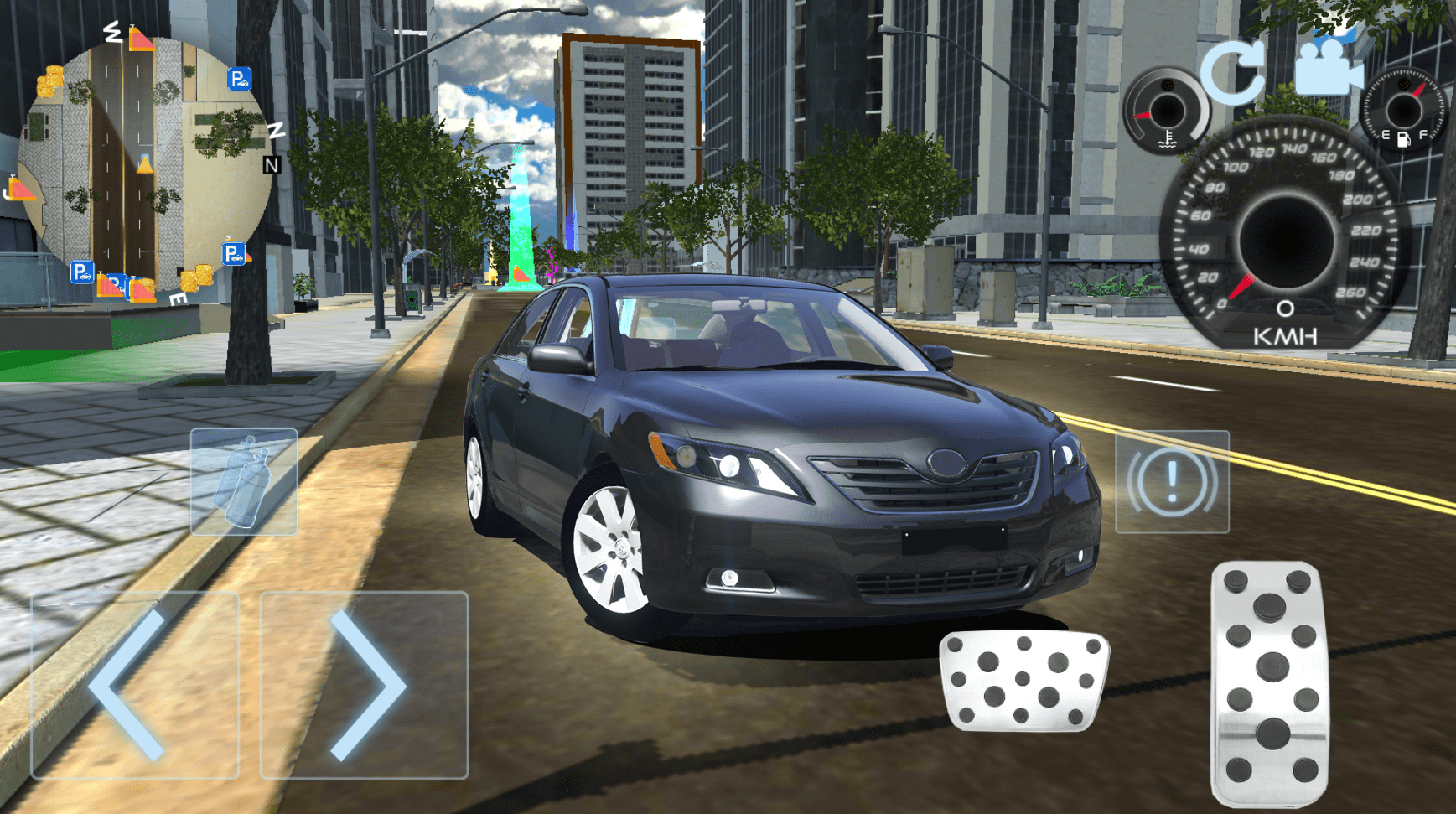 اسکرین شات 2 بازی realistic toyota camry driving