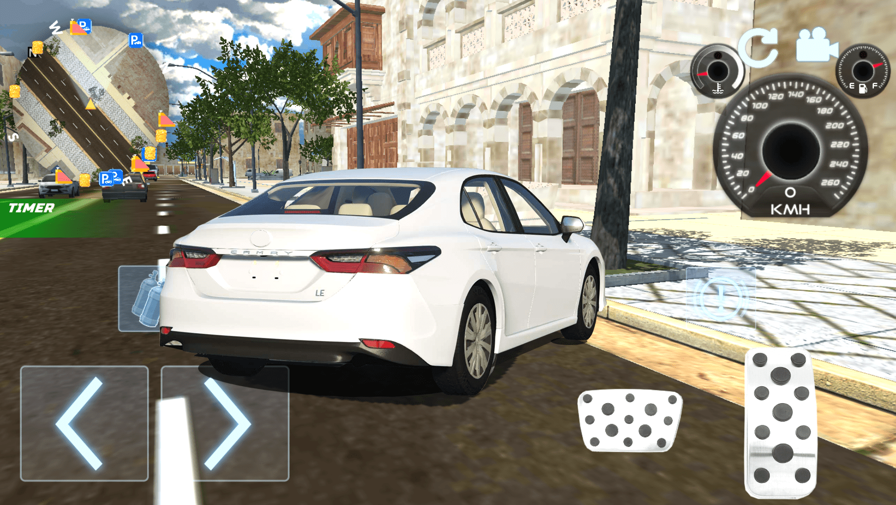 اسکرین شات 5 بازی realistic toyota camry driving