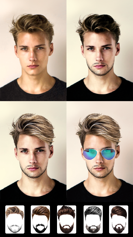 اسکرین شات 3 برنامه Beard Man: Beard Styles Editor