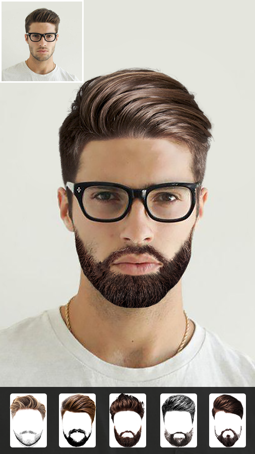 اسکرین شات 2 برنامه Beard Man: Beard Styles Editor