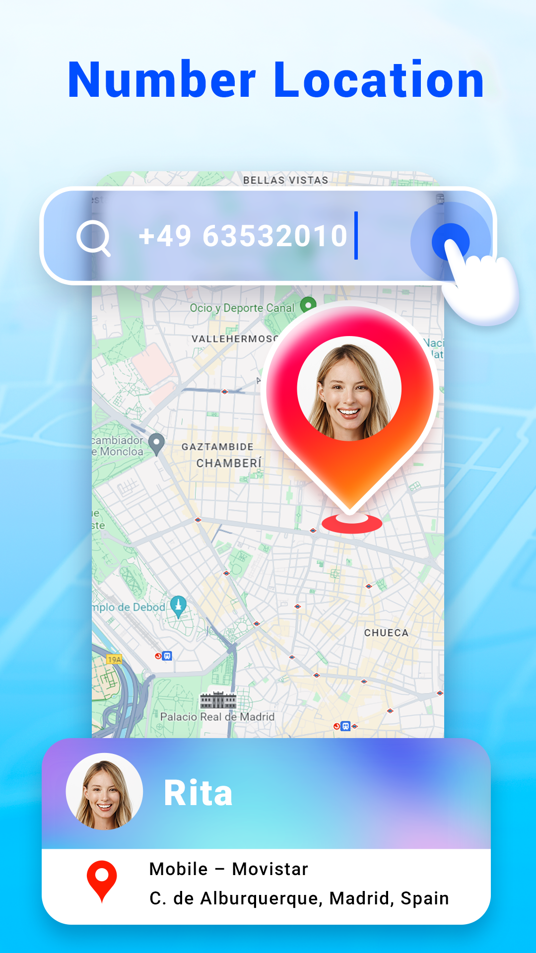 اسکرین شات 1 برنامه Caller ID & Number Locator