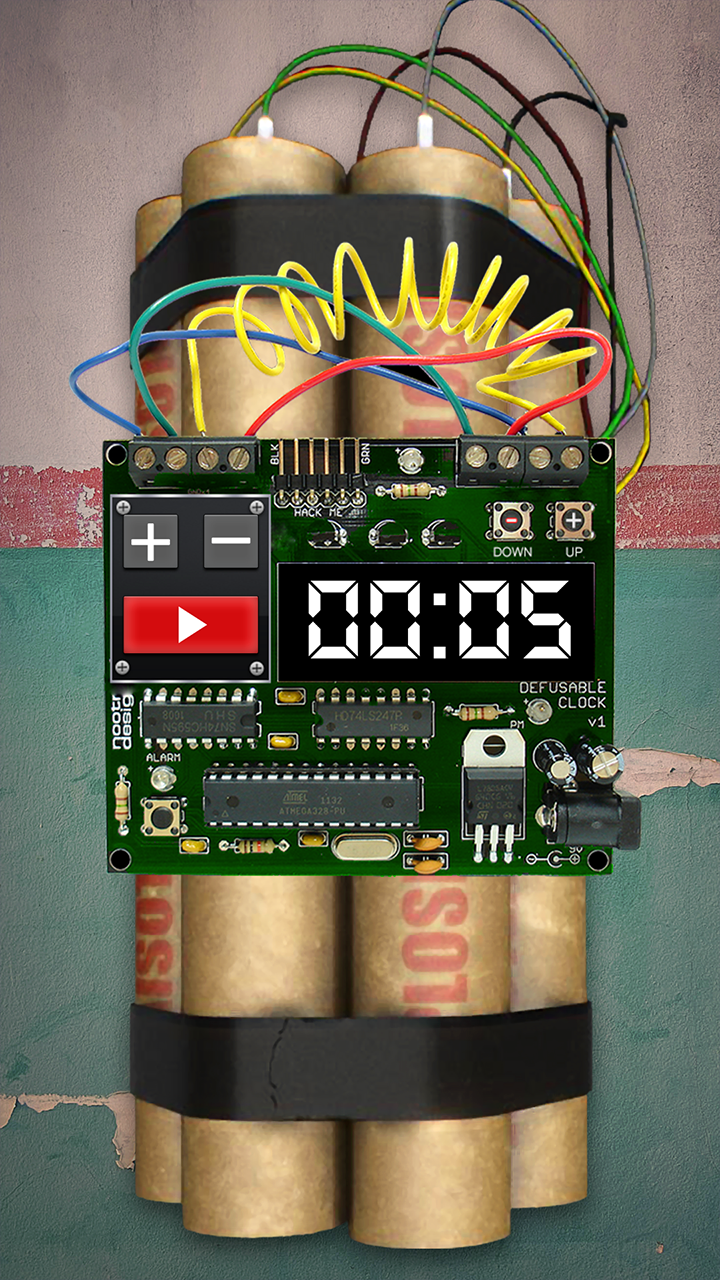 اسکرین شات 2 برنامه Time Bomb Broken Screen Prank