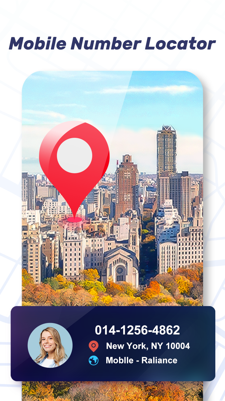 اسکرین شات 1 برنامه Live Mobile Number Locator App
