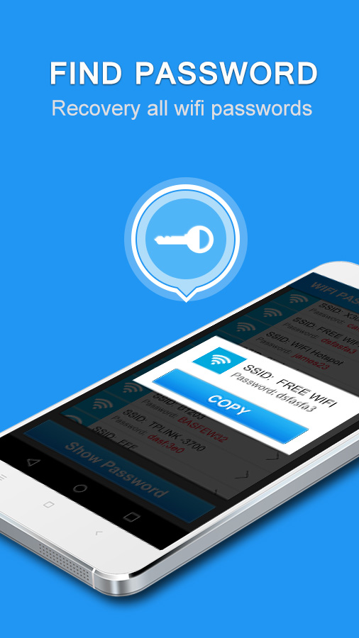 اسکرین شات 2 برنامه Wifi Password Recovery