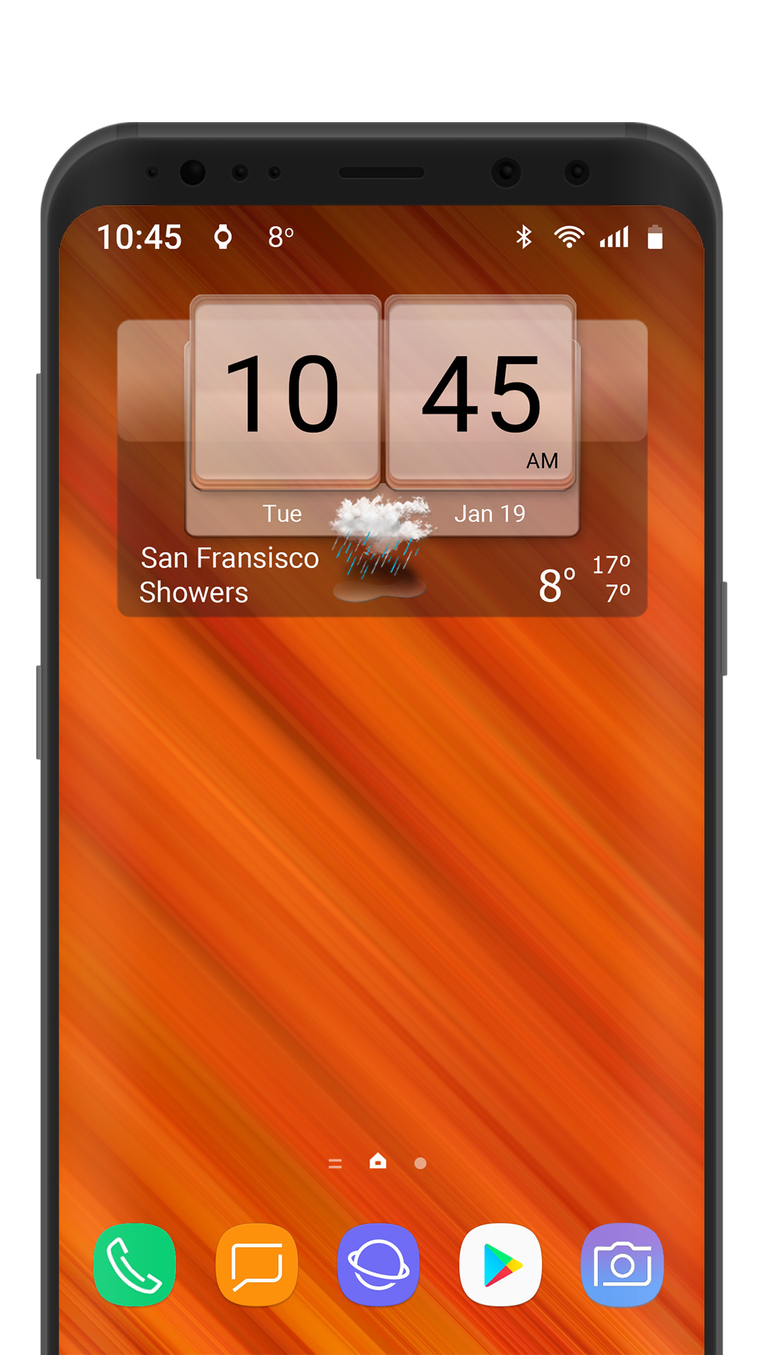 اسکرین شات 8 برنامه 3D Flip Clock Theme Pack 02