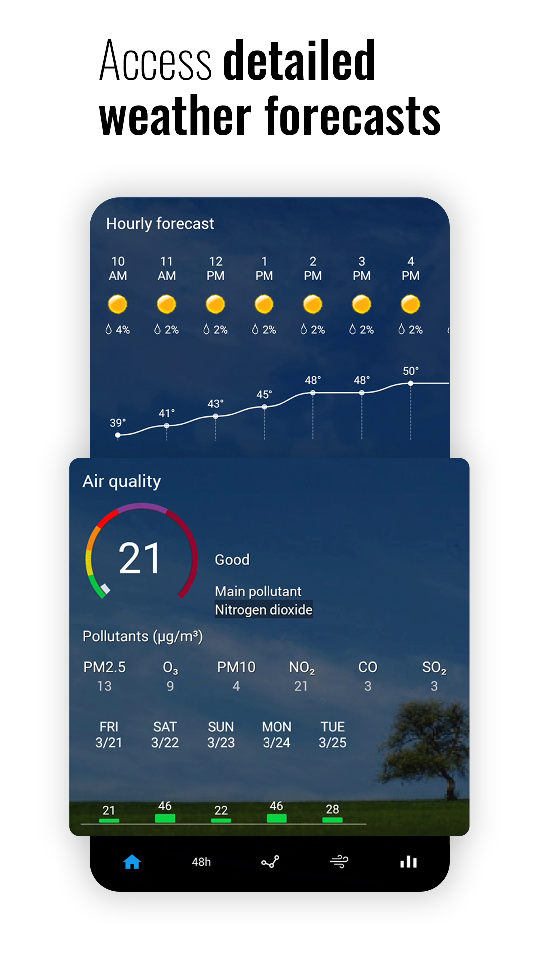 اسکرین شات 3 برنامه Sense Flip Clock & Weather