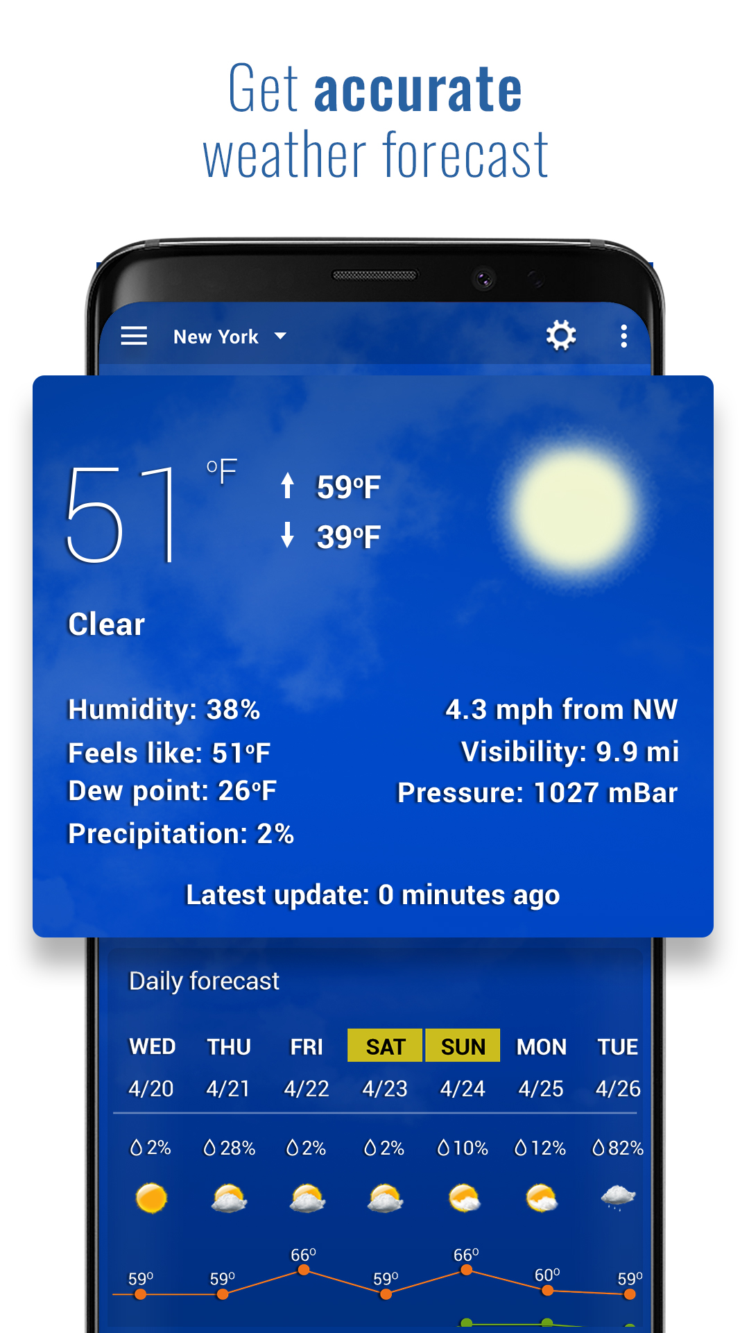 اسکرین شات 3 برنامه Sense V2 Flip Clock & Weather