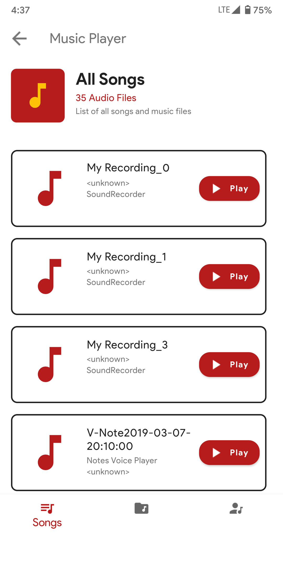 اسکرین شات 5 برنامه Audio Recorder