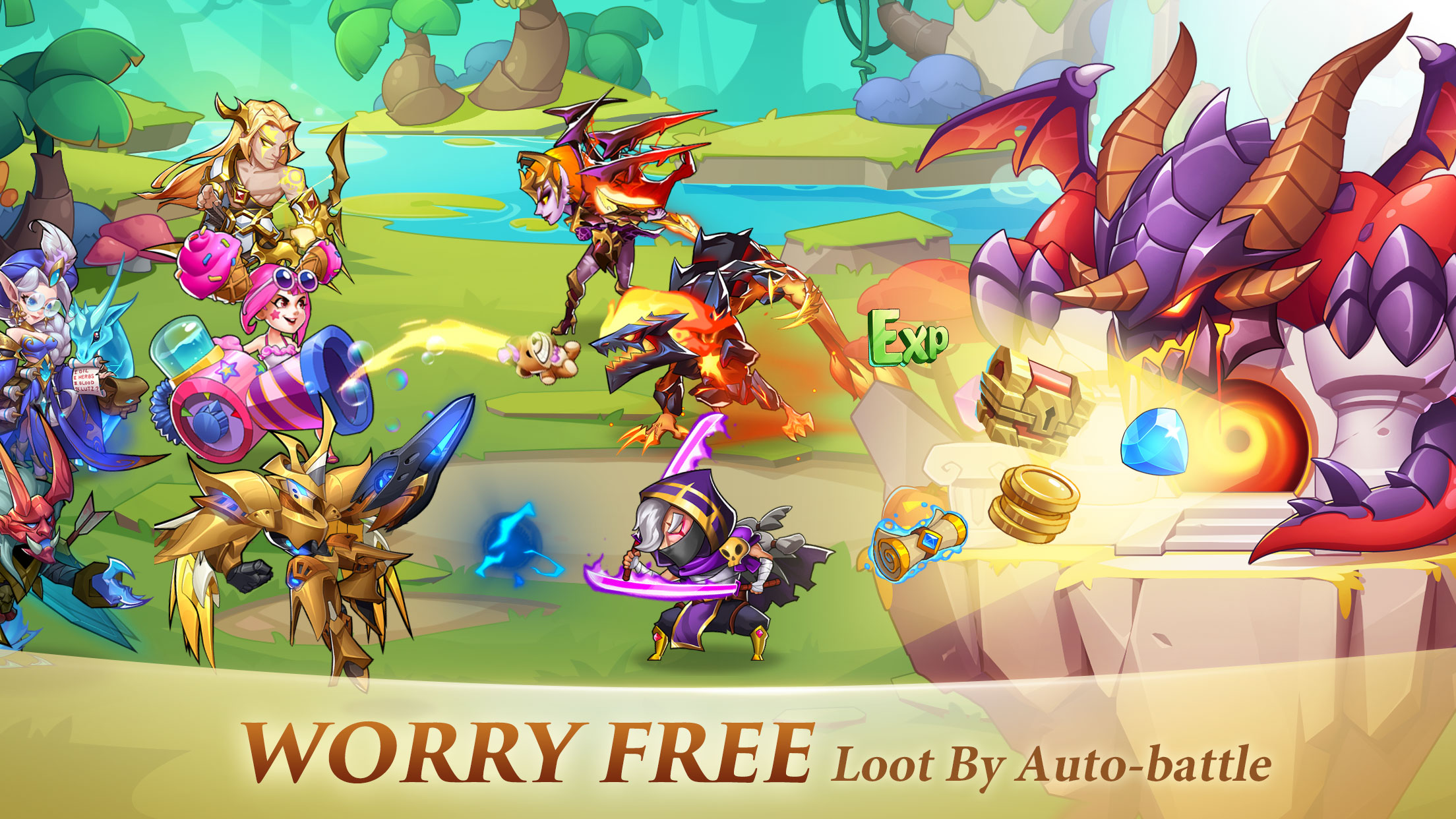 اسکرین شات 3 بازی Idle Heroes