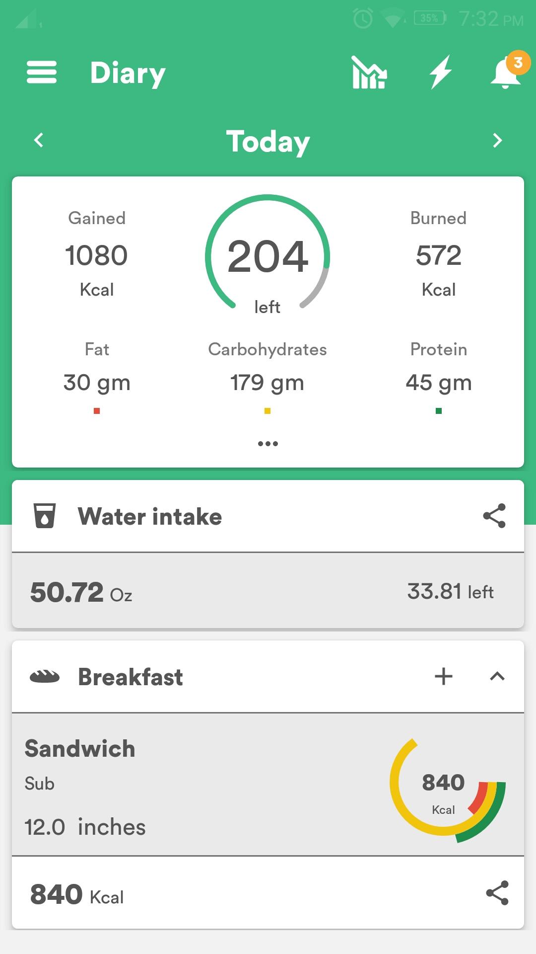 اسکرین شات 3 برنامه Health & Fitness Tracker