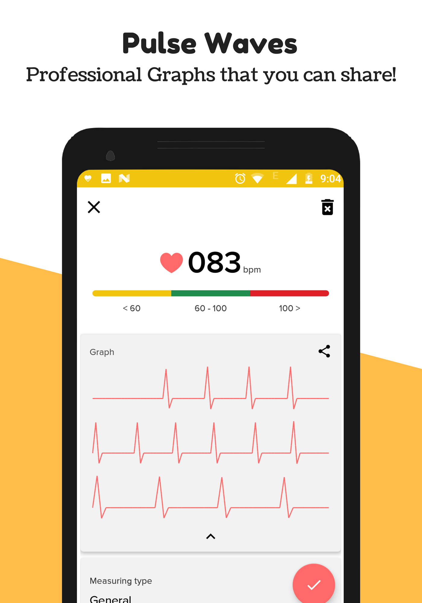 اسکرین شات 2 برنامه Heart Rate Monitor