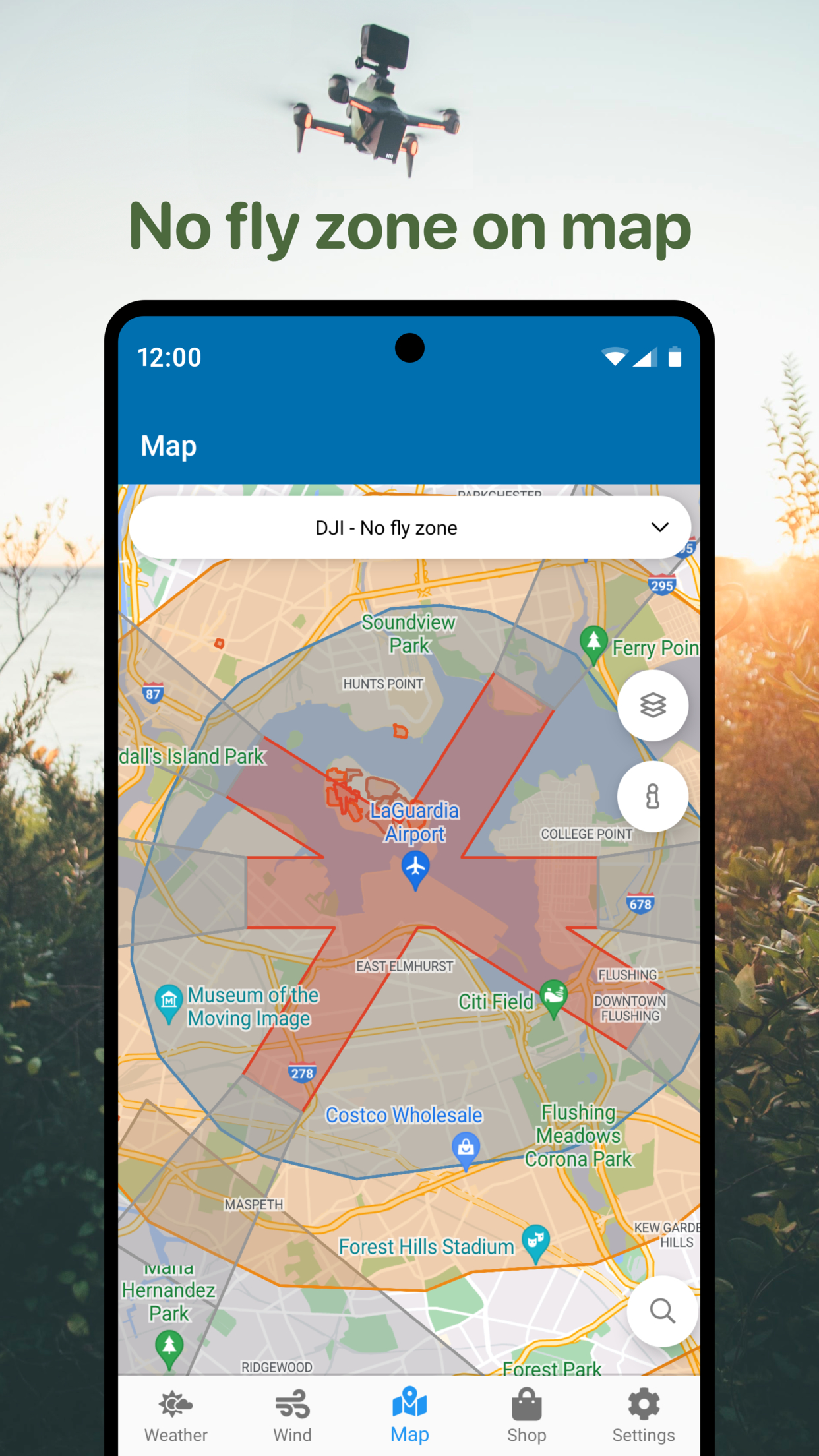 اسکرین شات 2 برنامه Drone App: Forecast for UAV