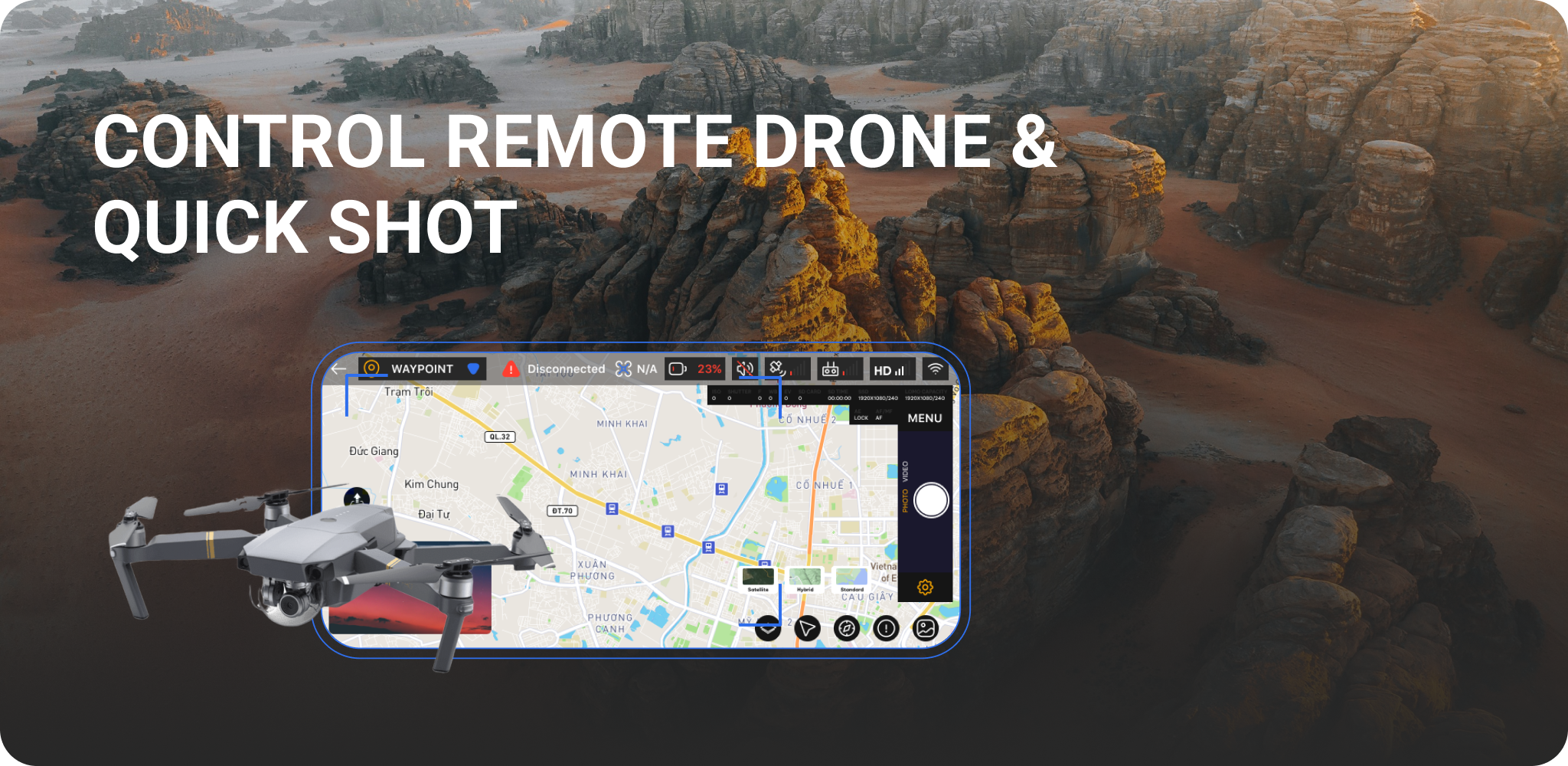 اسکرین شات 1 برنامه Fly Drone Camera Remote View