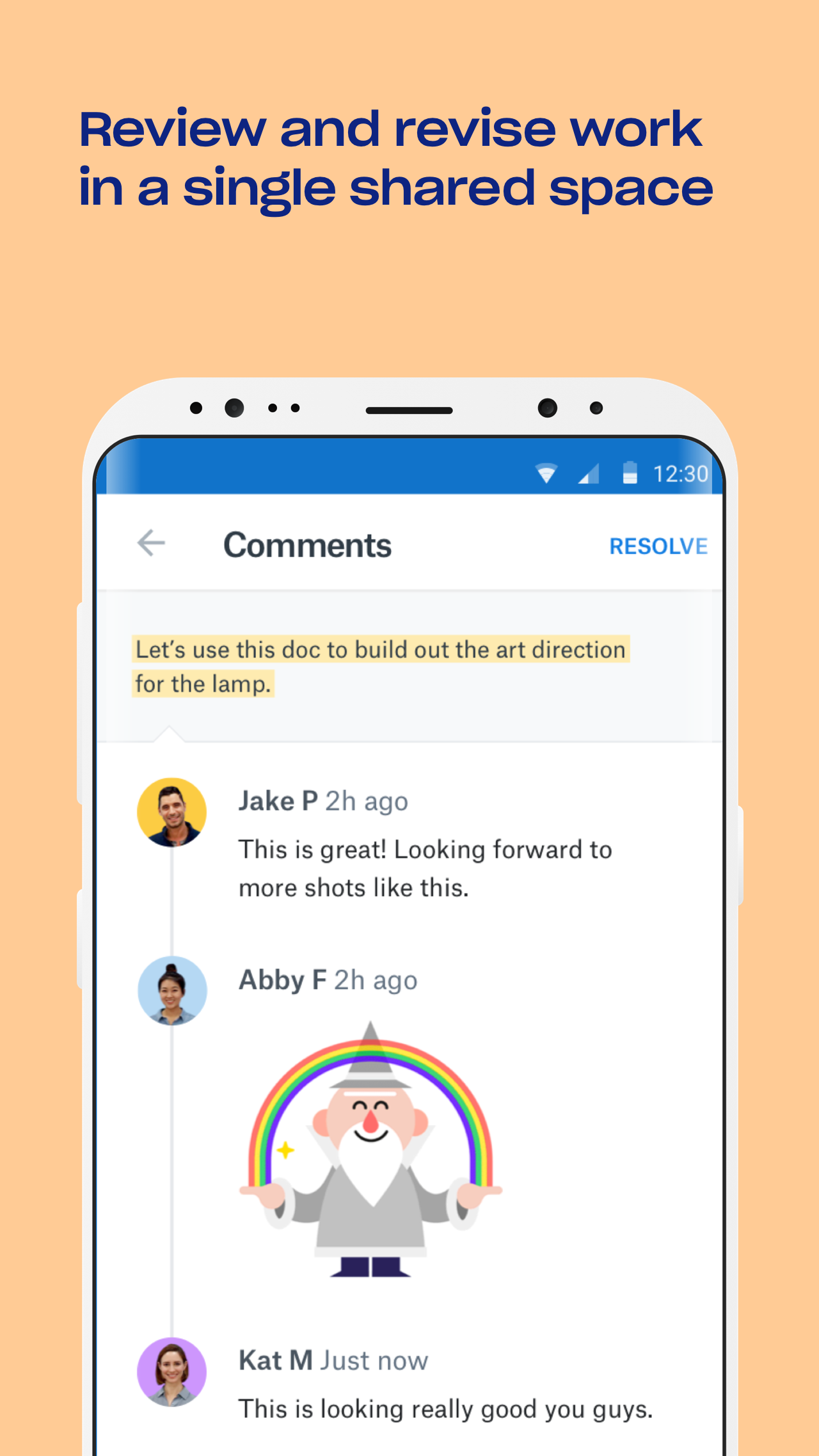 اسکرین شات 3 برنامه Dropbox Paper