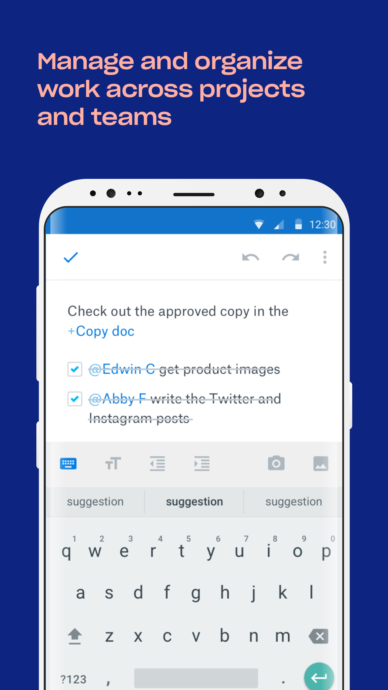 اسکرین شات 2 برنامه Dropbox Paper