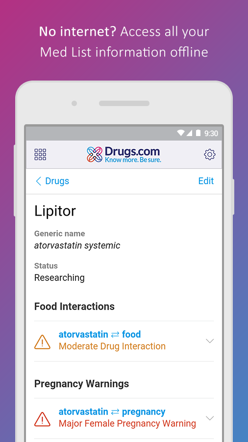 اسکرین شات برنامه Drugs.com Medication Guide 7