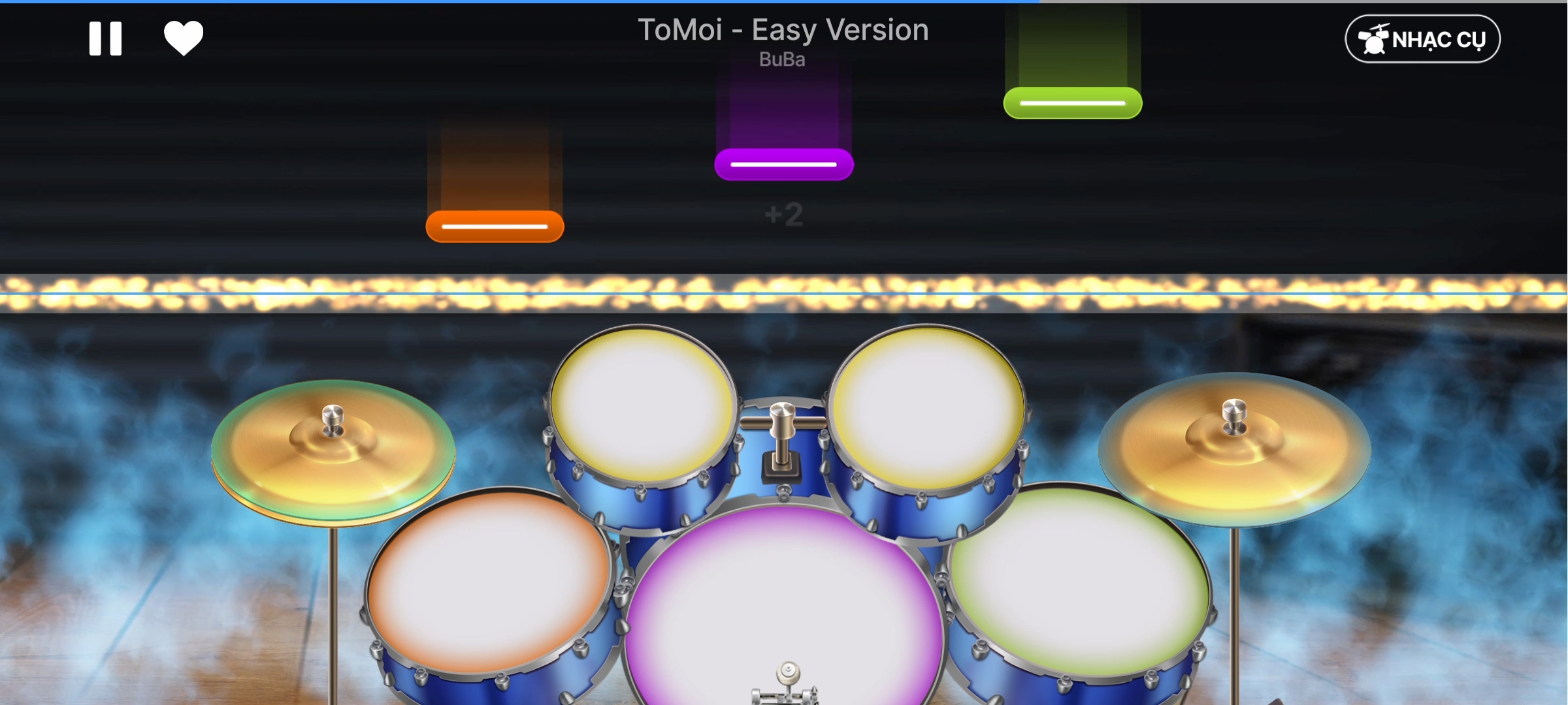 اسکرین شات 1 برنامه Drum Live: Real drum