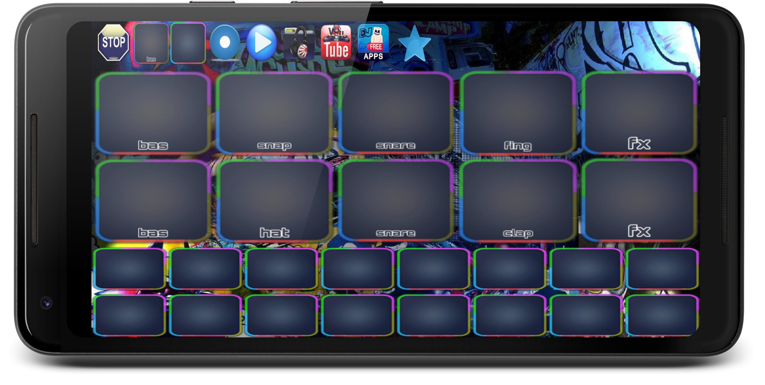 اسکرین شات 5 برنامه Hip Hop Beat Pad